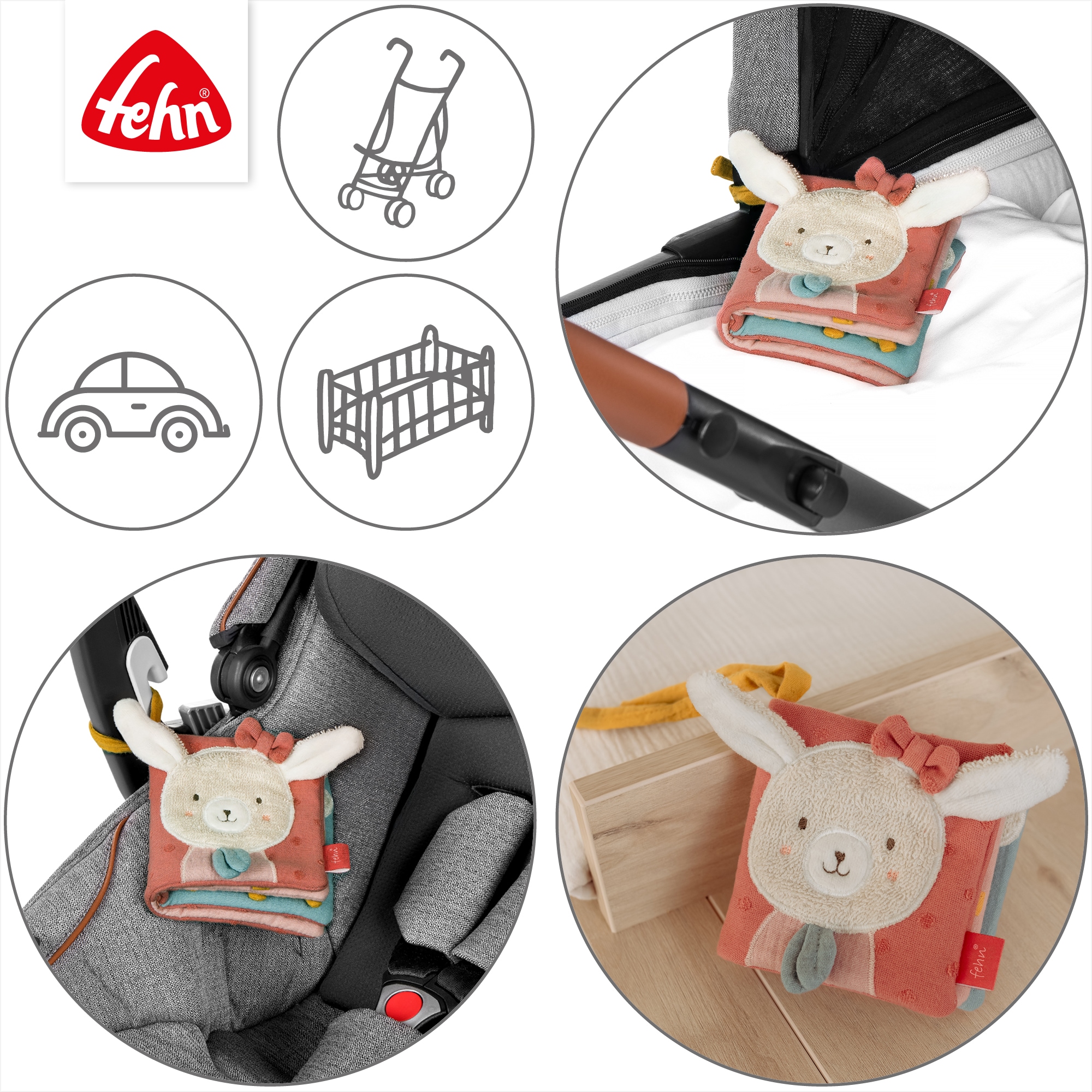 Fehn Stoffbuch »Hase«
