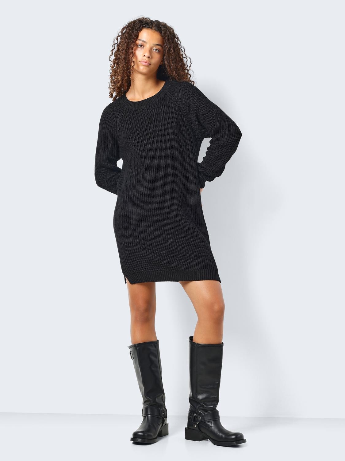 Noisy may Strickkleid »NMSIESTA L/S O-NECK KNIT DRESS NOOS«