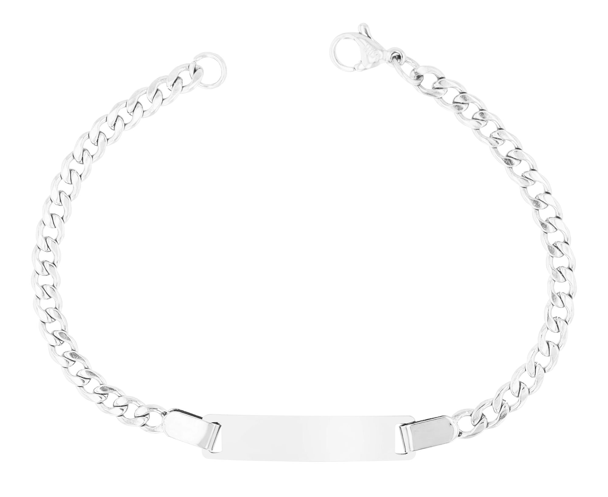 Adelia´s Panzerarmband »Damen Armband ¿ Panzerarmband aus Edelstahl 18 cm«