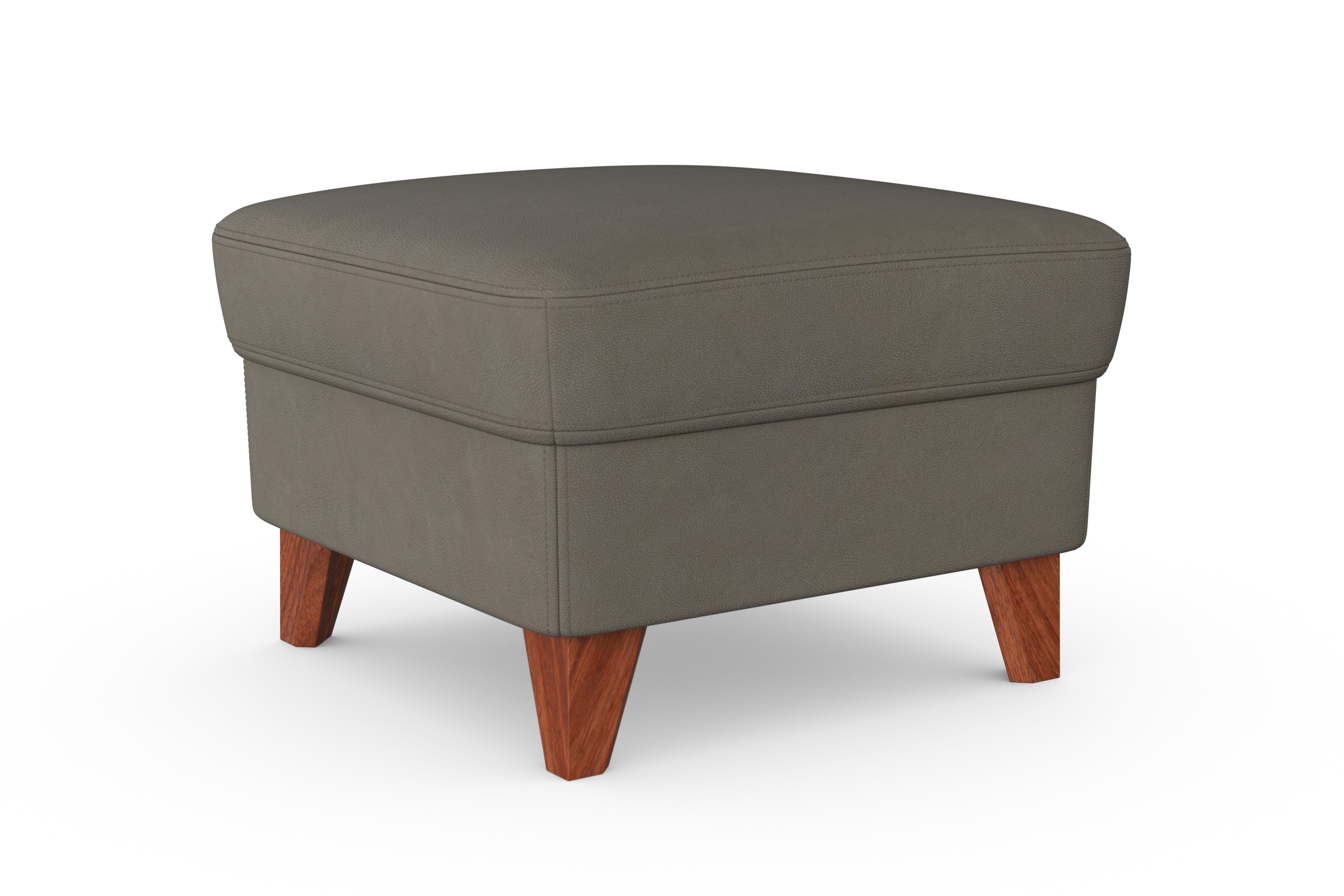machalke® Hocker »amadeo«, Lederhocker mit wengefarbenen Beinen