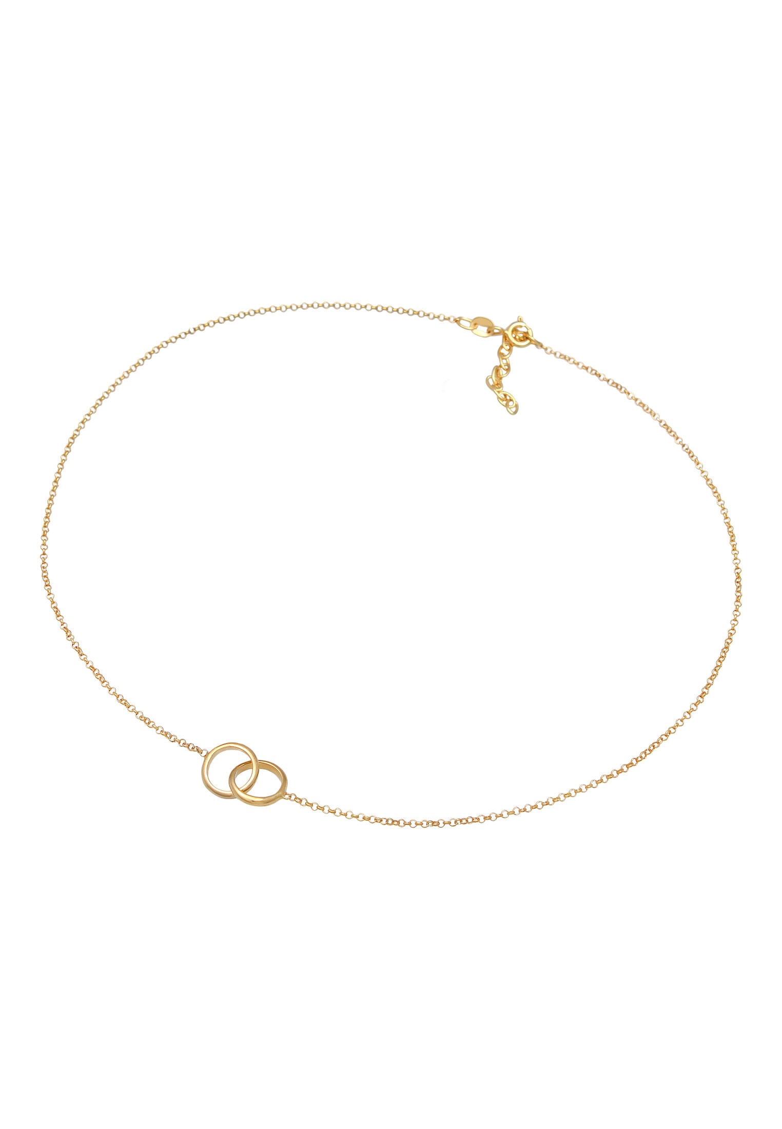 Elli Choker »Halskette Choker Ringe Kreis Minimal Trend 925 Silber«