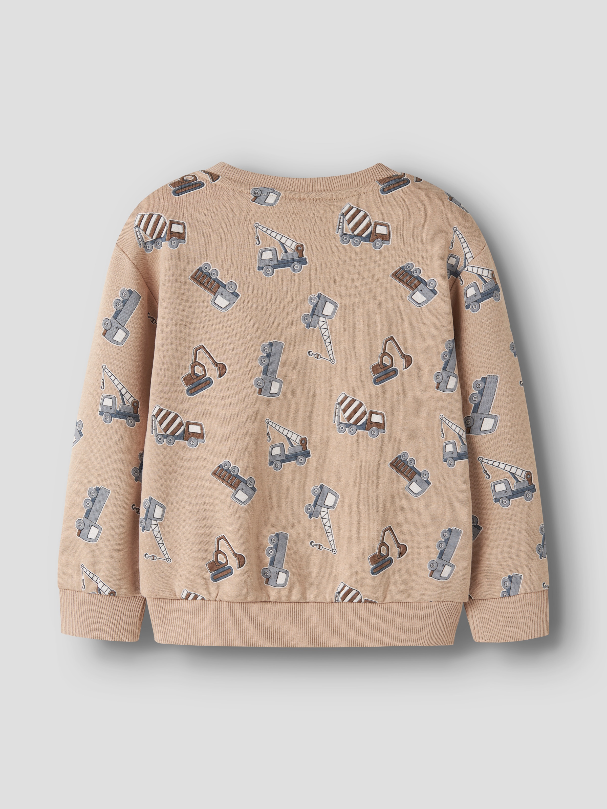 Name It Sweatshirt »NMMVIMO LS NREG AOP SWEAT BRU«, Baumwollmischung, regular fit
