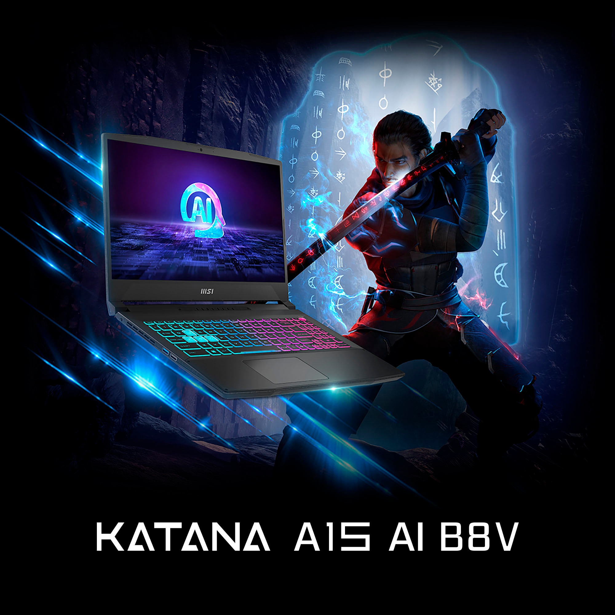 MSI Gaming-Notebook »Katana A15 AI B8VG-490«, 39,6 cm, / 15,6 Zoll, AMD, Ryzen 9, GeForce RTX 4070, 1000 GB SSD