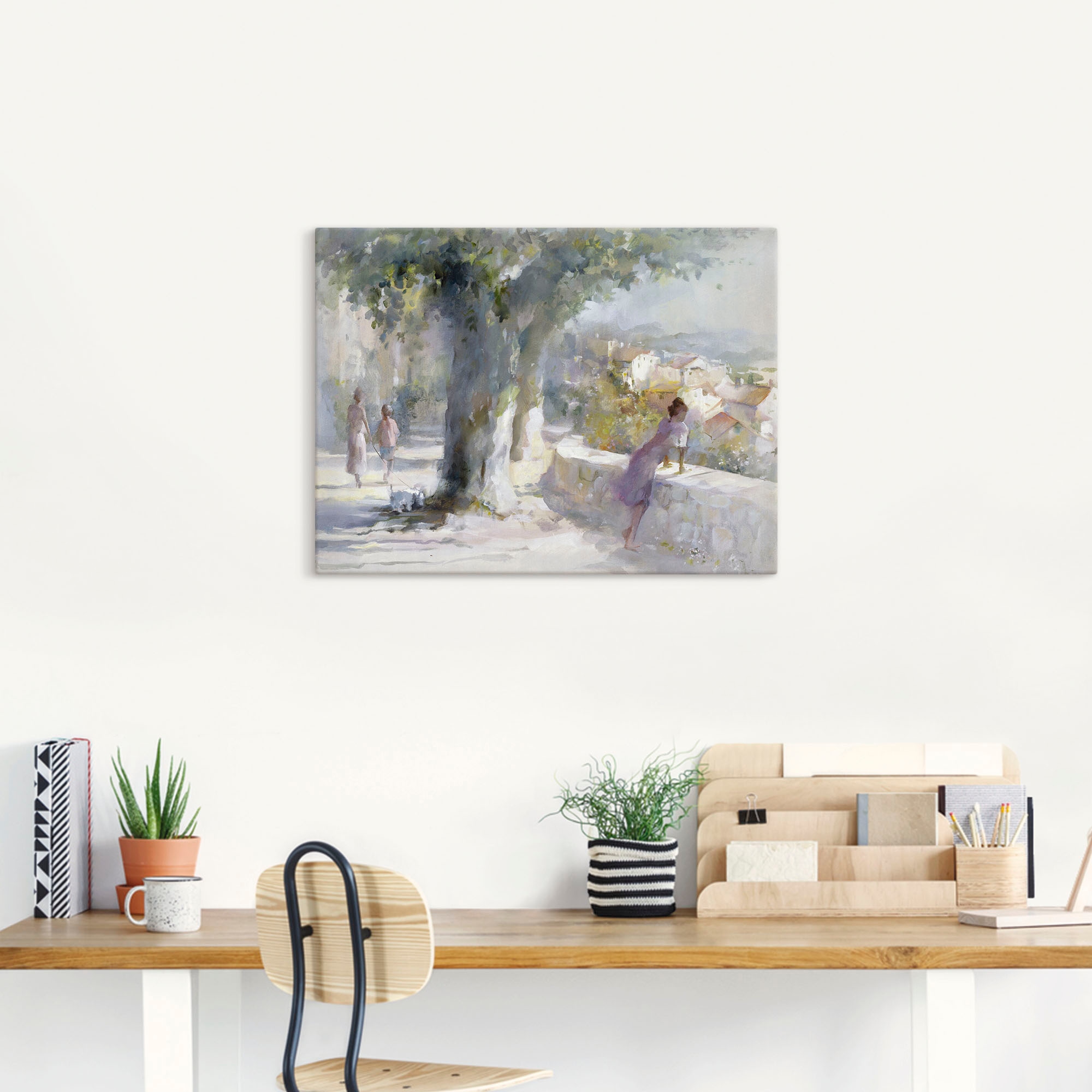 Artland Leinwandbild »Flüsternder Wind« Gruppen & Familien 1 Stk. tlg. auf Holzrahmen gespannt