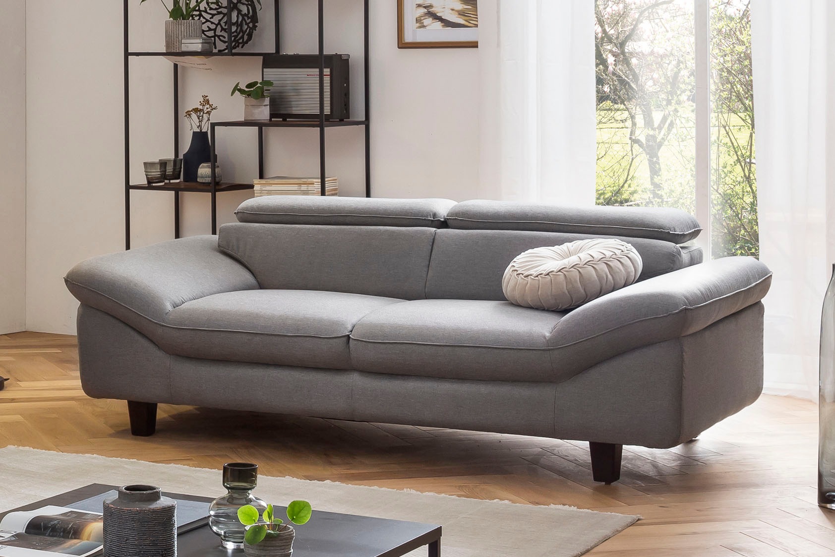 Home affaire 3-Sitzer »Pilot«, Big-Sofa mit Kopfteilverstellung