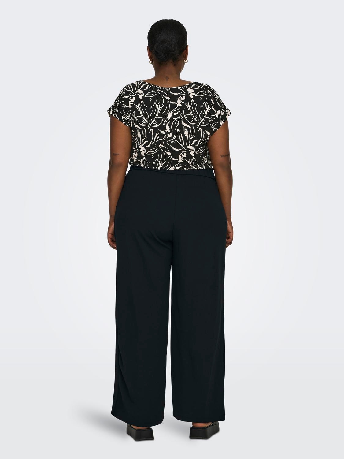 ONLY CARMAKOMA Jerseyhose »CARSANIA BUTTON PANT JRS PNT NOOS«