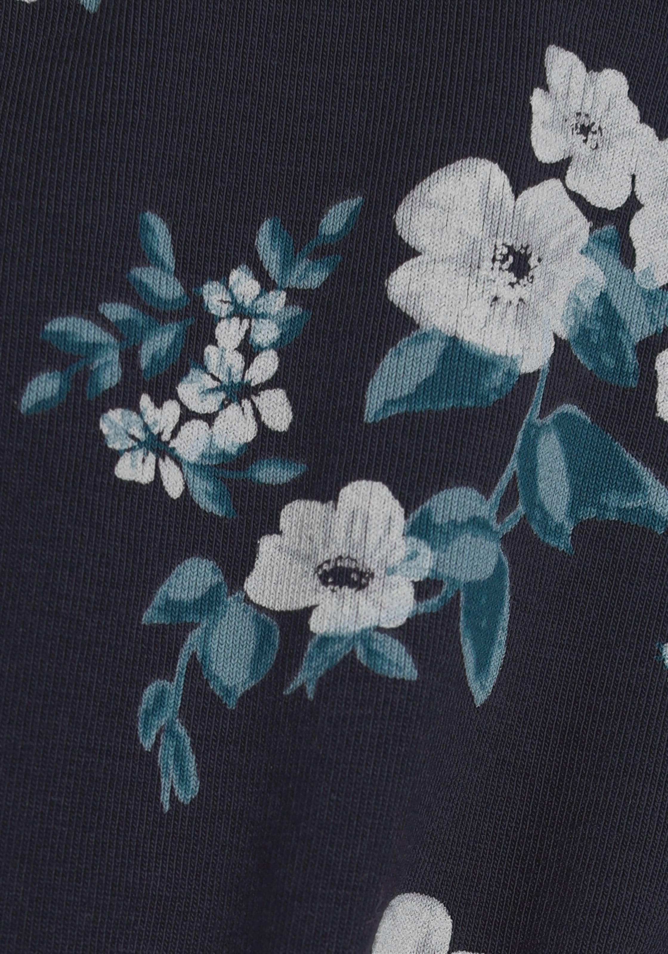 KIDSWORLD Jerseykleid »- Skaterkleid mit Blumen bedruckt«, festliche Anlässe, kniefreie Länge, modisch, aus Jerseystoff