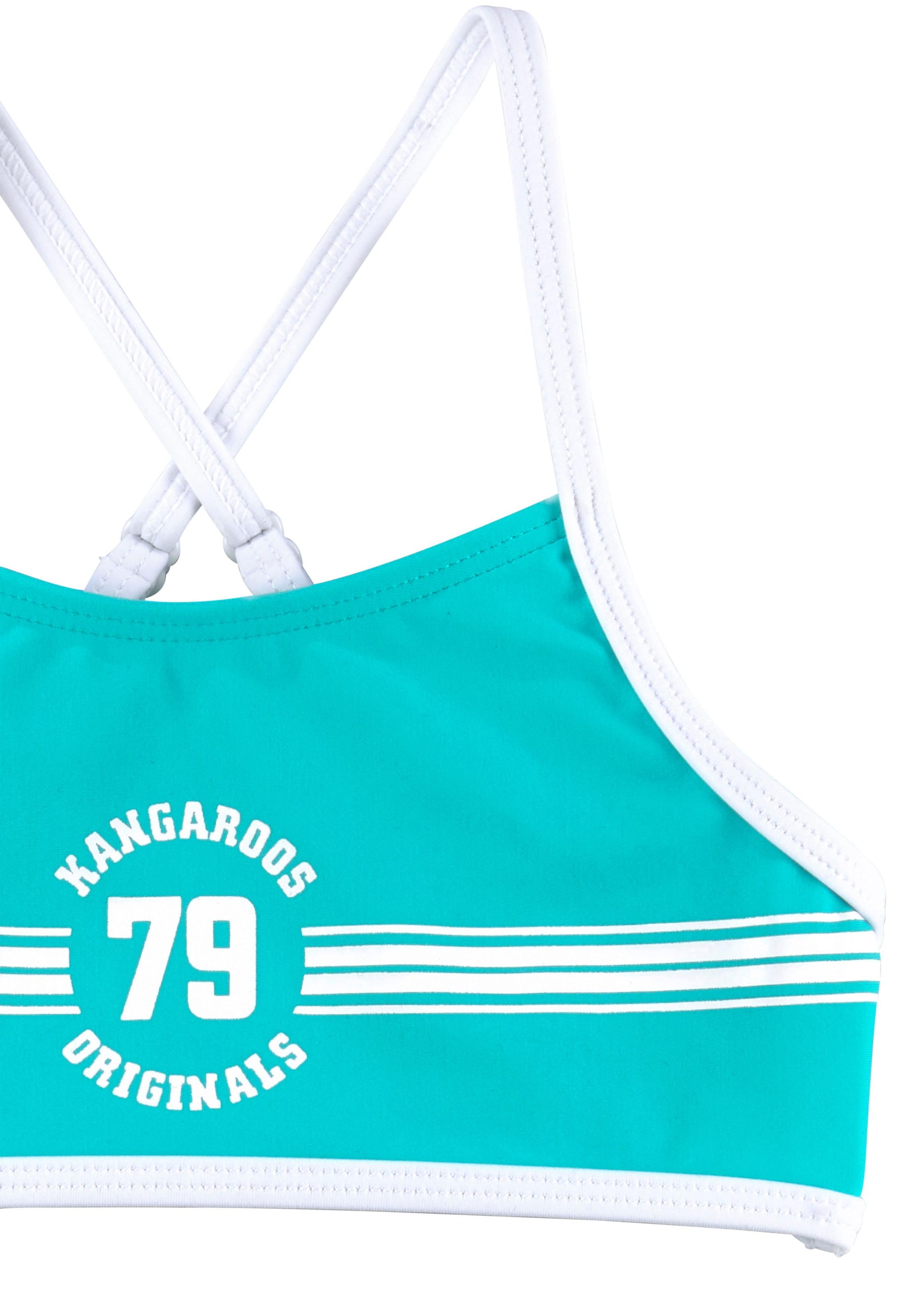 KangaROOS Bustier-Bikini »Sporty«, mit sportlichem Frontdruck