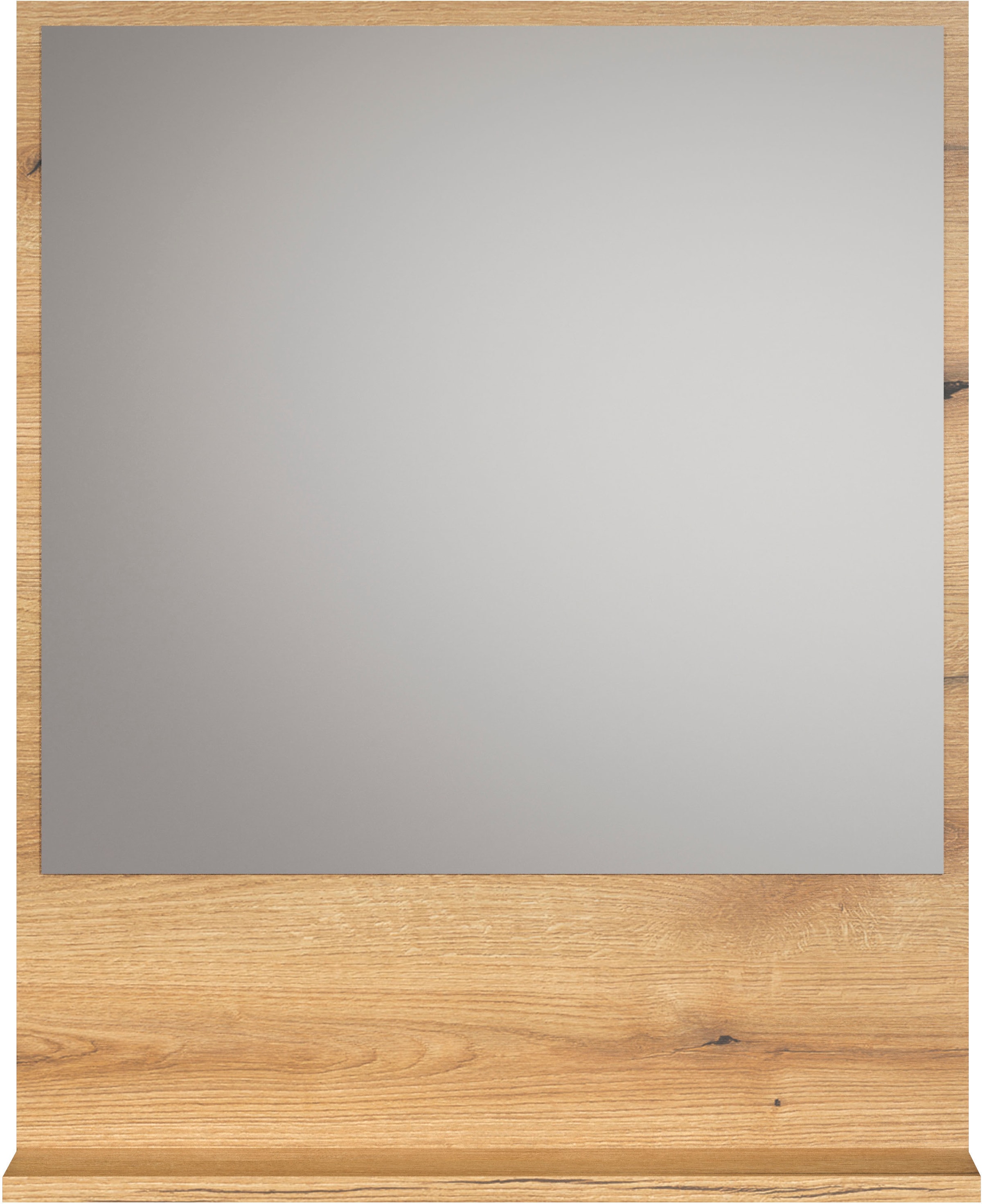 welltime Badspiegel »Amrum«, Wandspiegel mit Ablage - (B/T/H) wahlweise 60 bis 80/14/74 cm