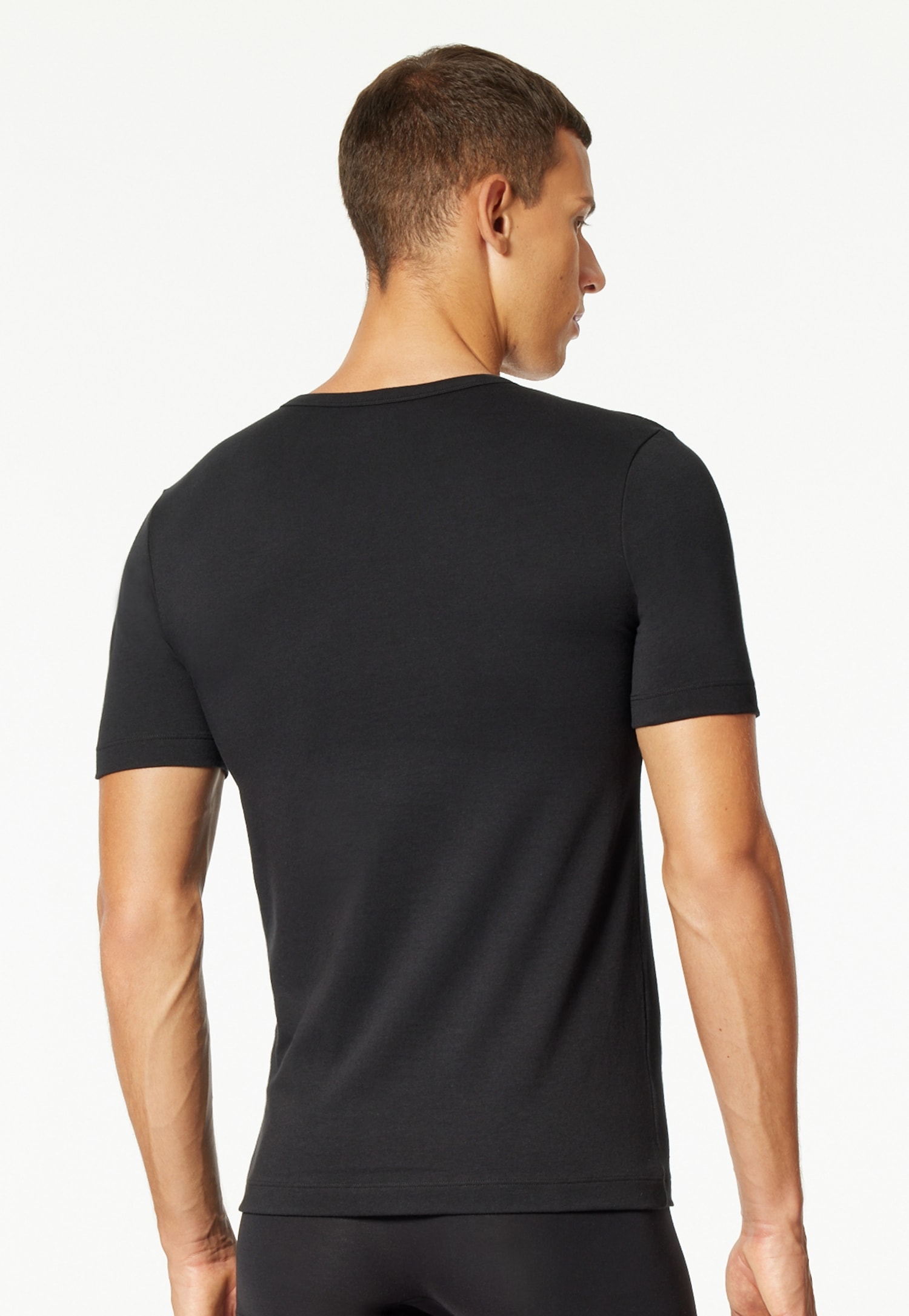 uncover by SCHIESSER V-Shirt »UNCOVER Cotton«, (2er Pack), V-Neck, Kurzarm, Multipack, Cotton-Mix, elastisch