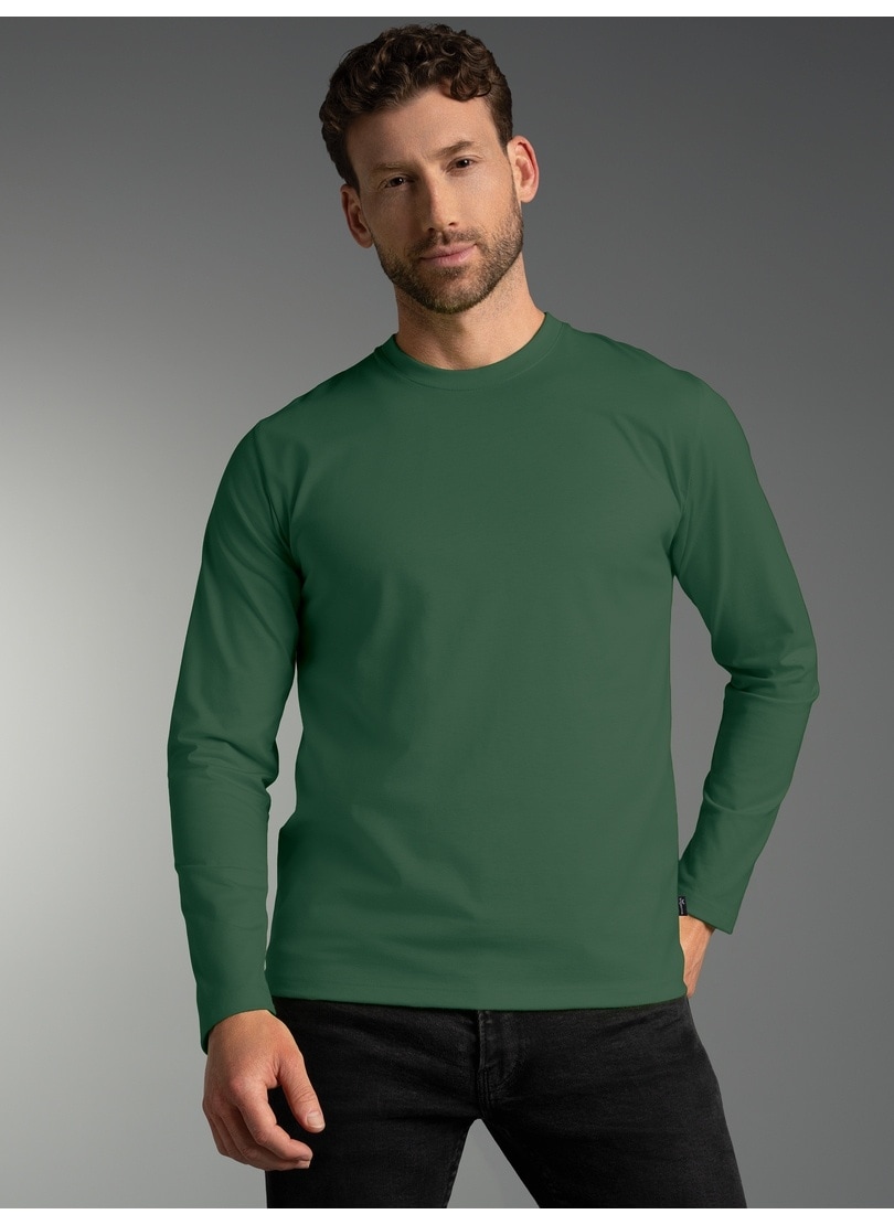 Trigema T-Shirt »TRIGEMA Langarmshirt aus 100% Baumwolle« 1 Stk.