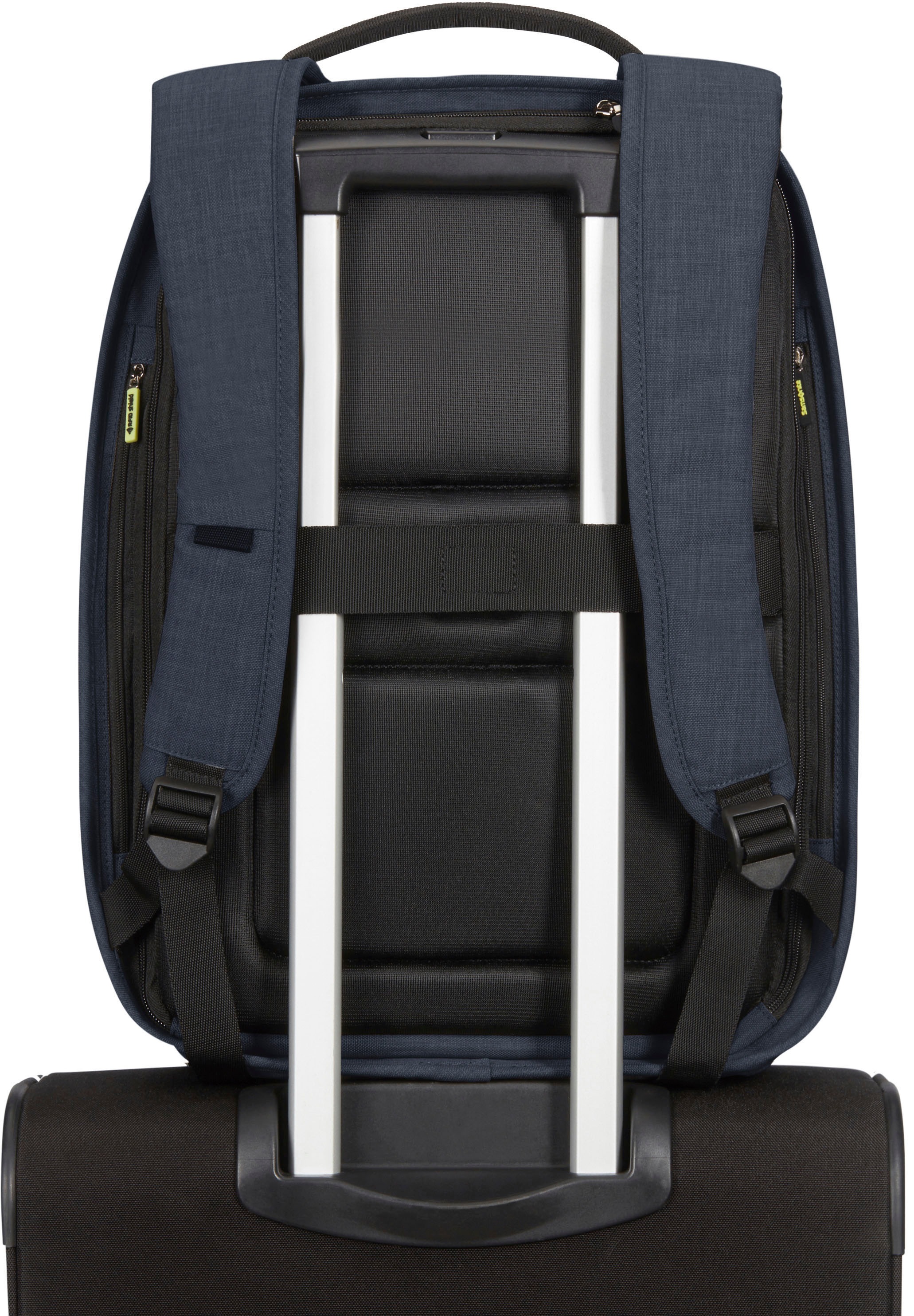 Samsonite Laptoprucksack »SECURIPAK«, Freizeitrucksack Schulrucksack USB-Schleuse, 15,6-Zoll Laptopfach