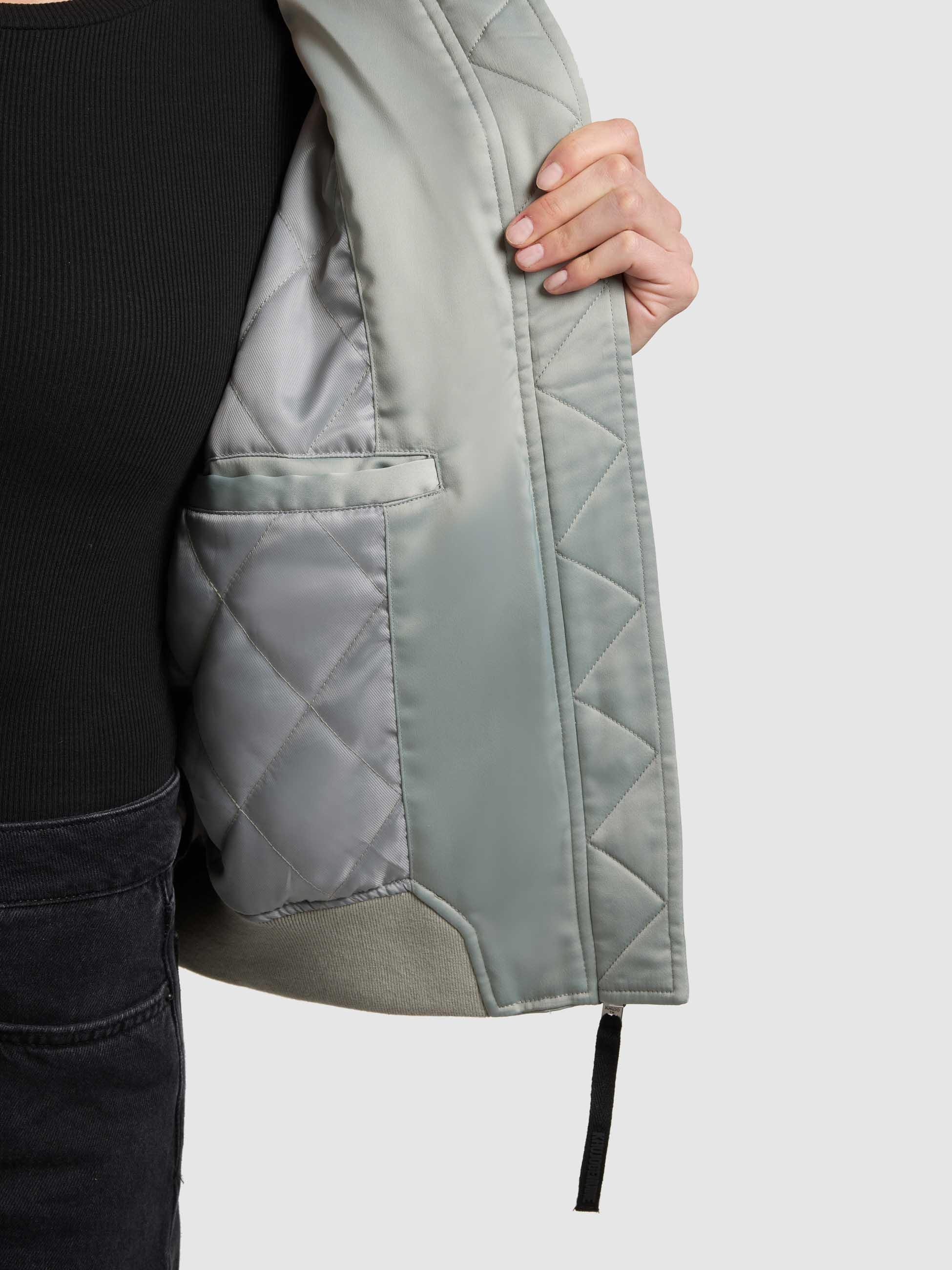 khujo Bomberjacke »Bomberjacke Beth« ohne Kapuze Seidig glatte Blousonjacke