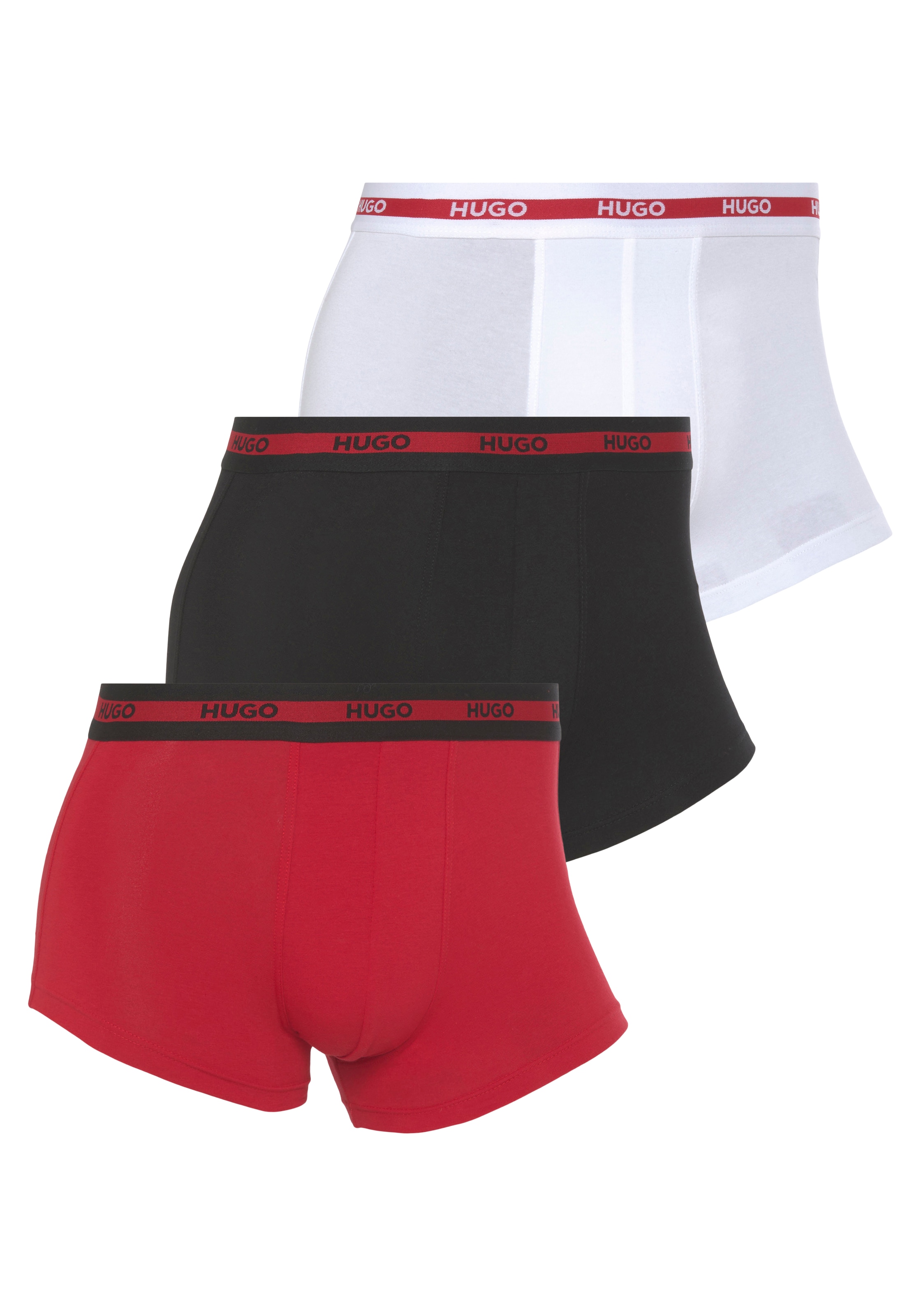 HUGO Underwear Trunk »TRIPLET«, (Packung, 3 St., Im Dreierpack), mit Logoschriftzug