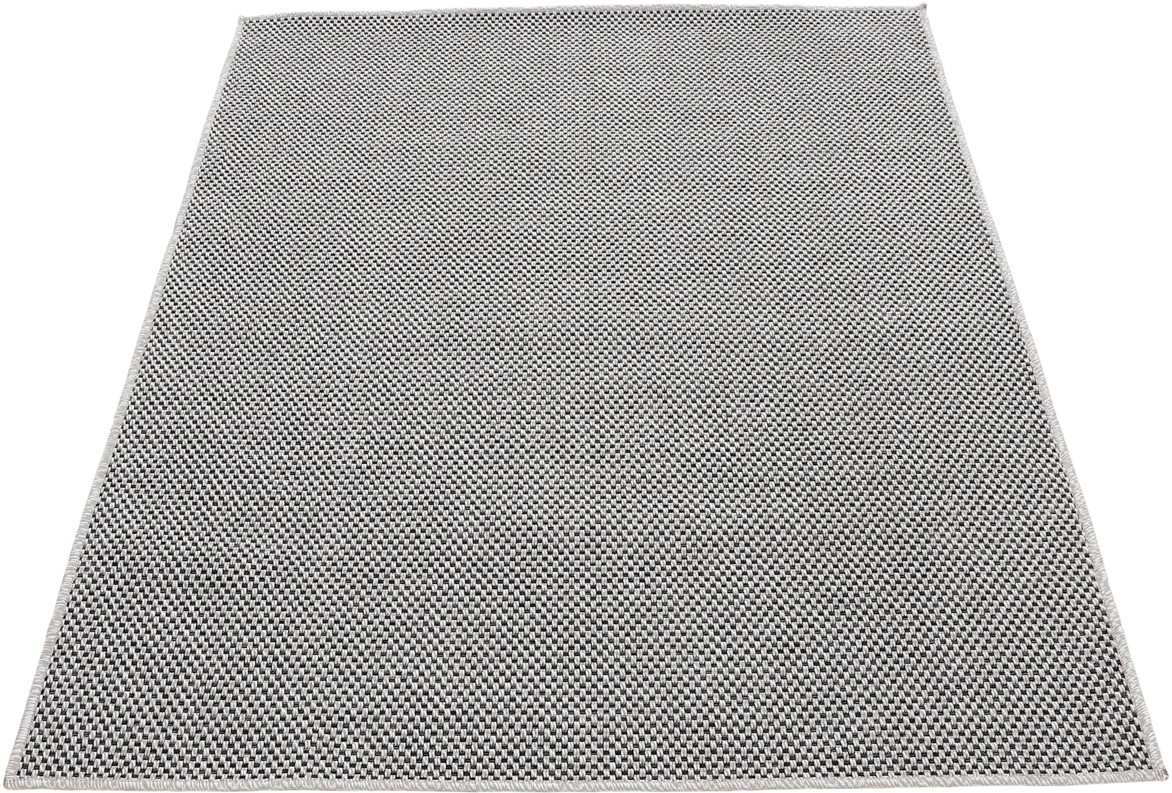 carpetfine Teppich »Boho 105«, rechteckig, 4 mm Höhe, robustes Flachgewebe, Sisal Optik, UV-beständig, Außenbereich