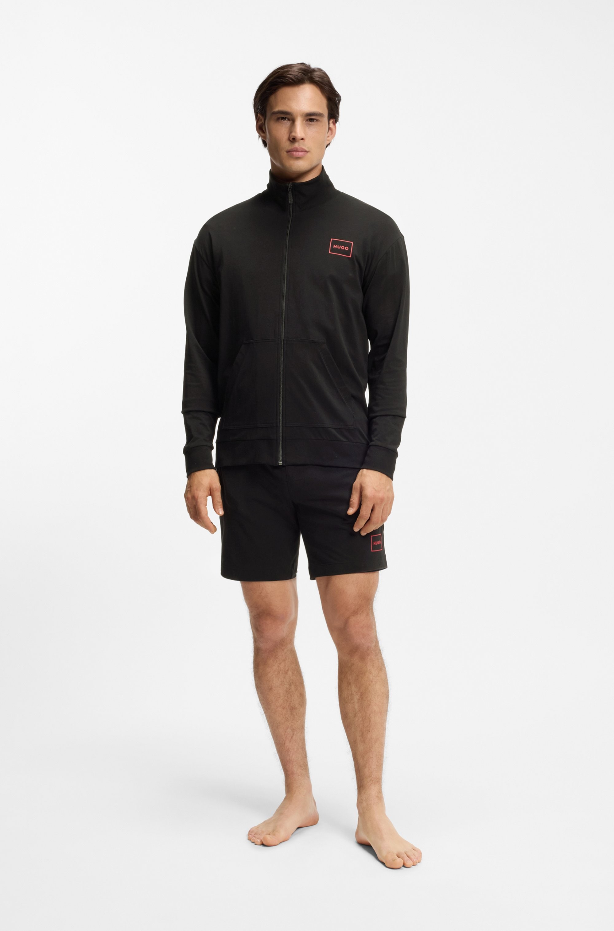 HUGO Underwear Sweatjacke »Laze Zip Jacket« mit seitlichen Taschen