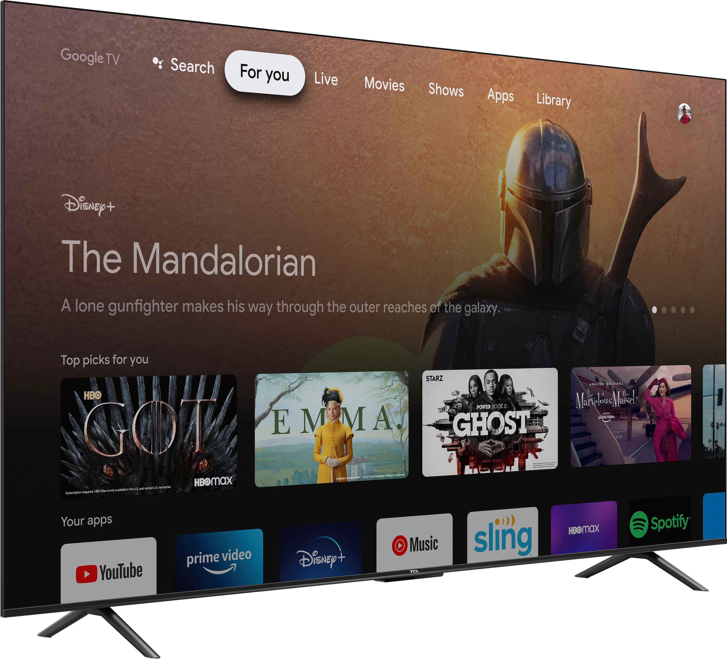 TCL LED-Fernseher »75P631X2«, 4K Ultra HD, Android TV-Google TV-Smart-TV