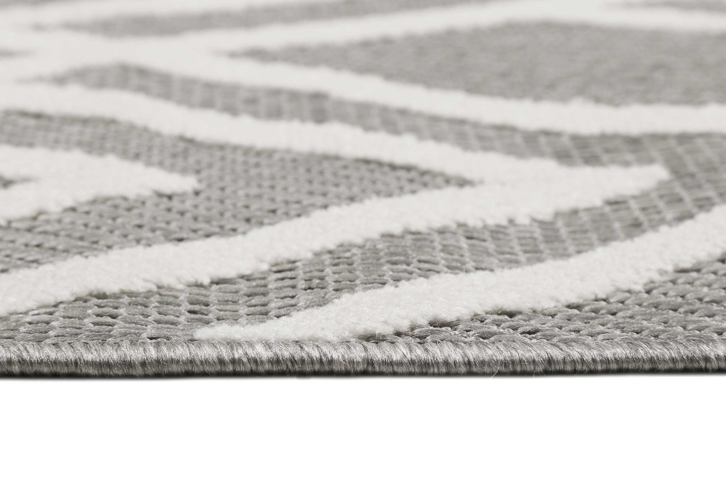 Esprit Outdoorteppich »Rave,  ESP-54228«, rechteckig, 6 mm Höhe, mit Hoch-Tief-Effekt, Rauten-Design, modern, robust, Terrasse, Küche