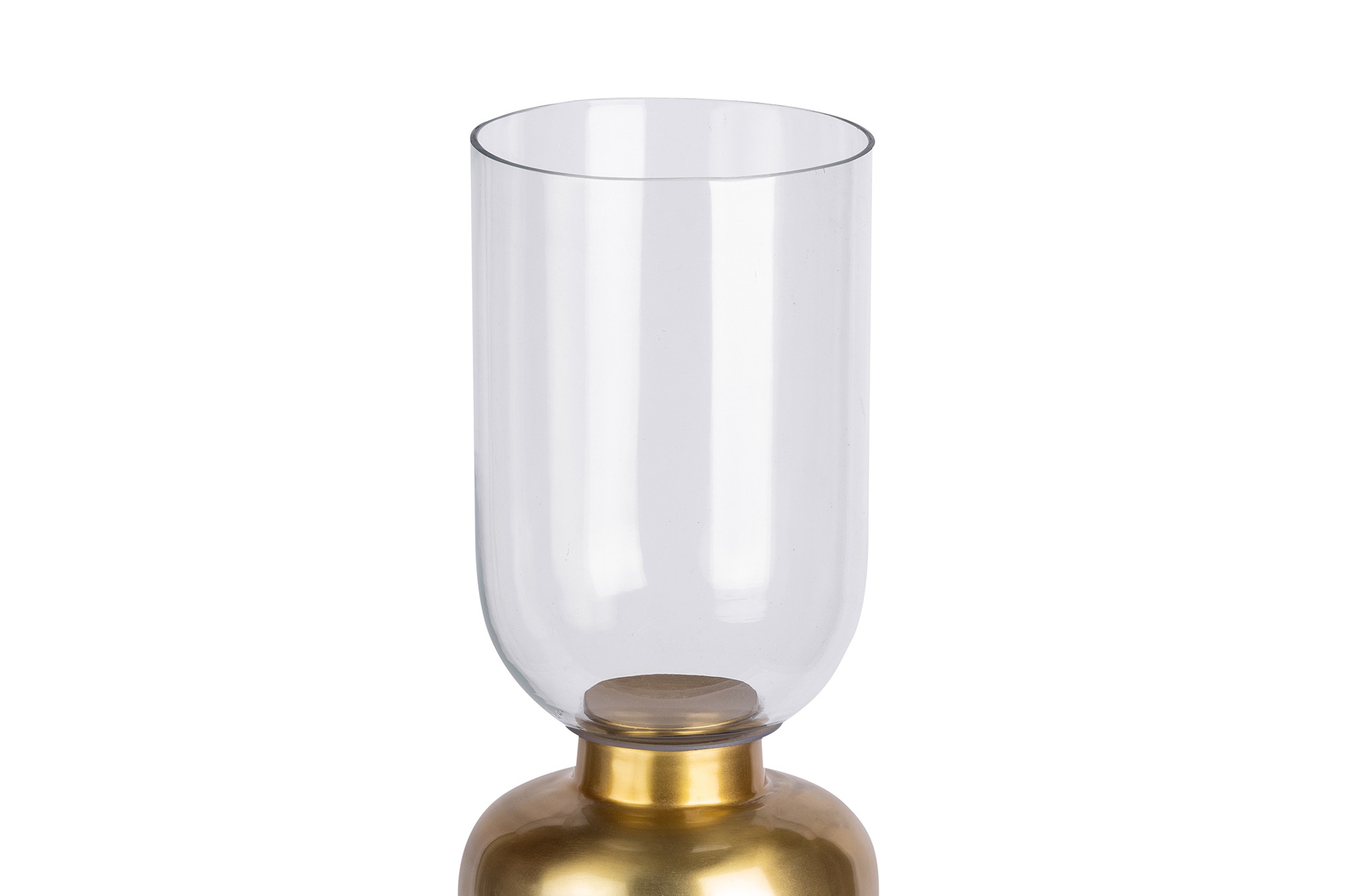 Kayoom Kerzenhalter »Bodenkerzenhalter Shanti 125«, Bodenkerzenhalter aus Metall, Marmor-Sockel, Windlicht aus Glas