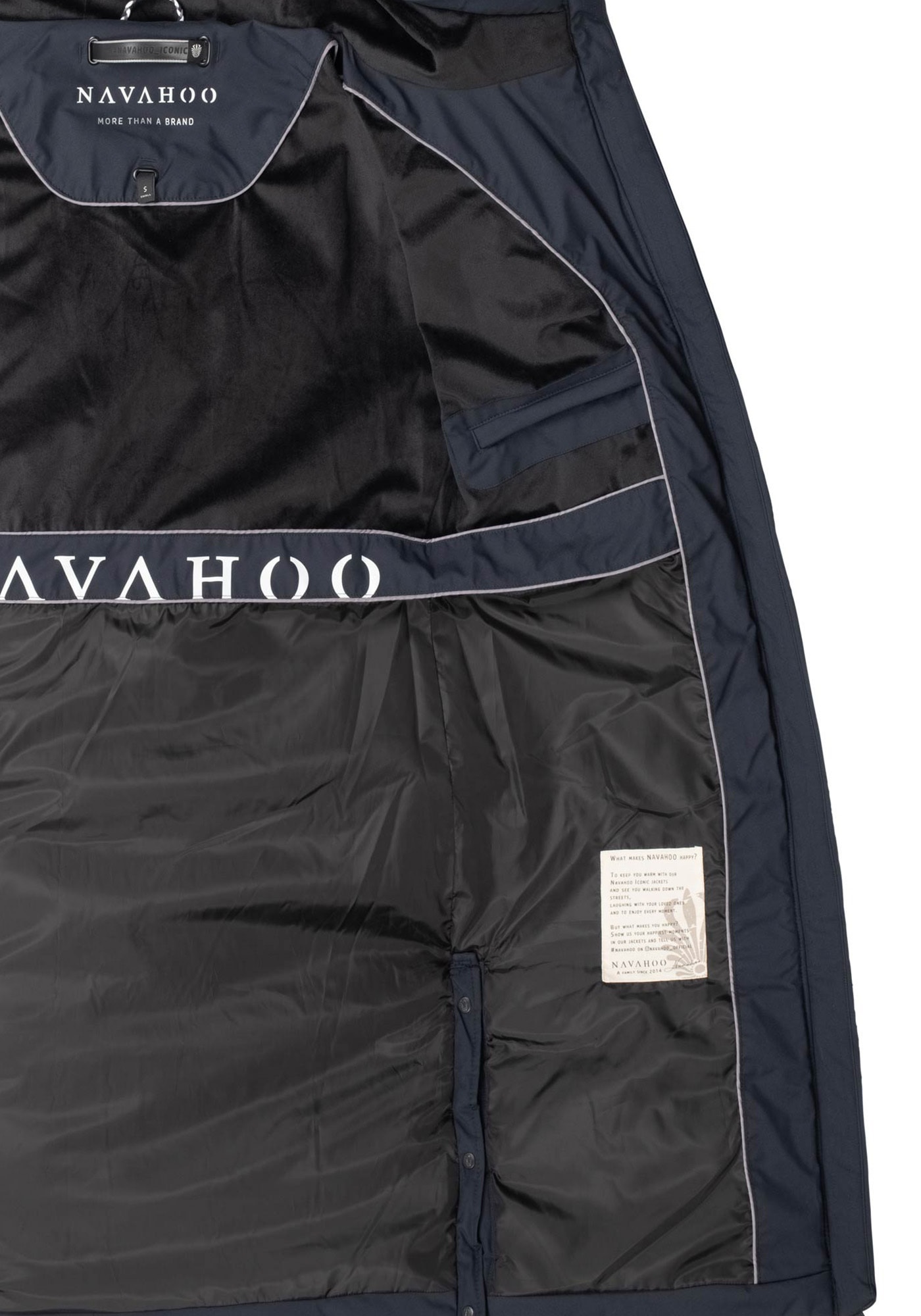 Navahoo Winterjacke »Navahoo Schmatzibaer lange Damen Winter Steppjacke N009«