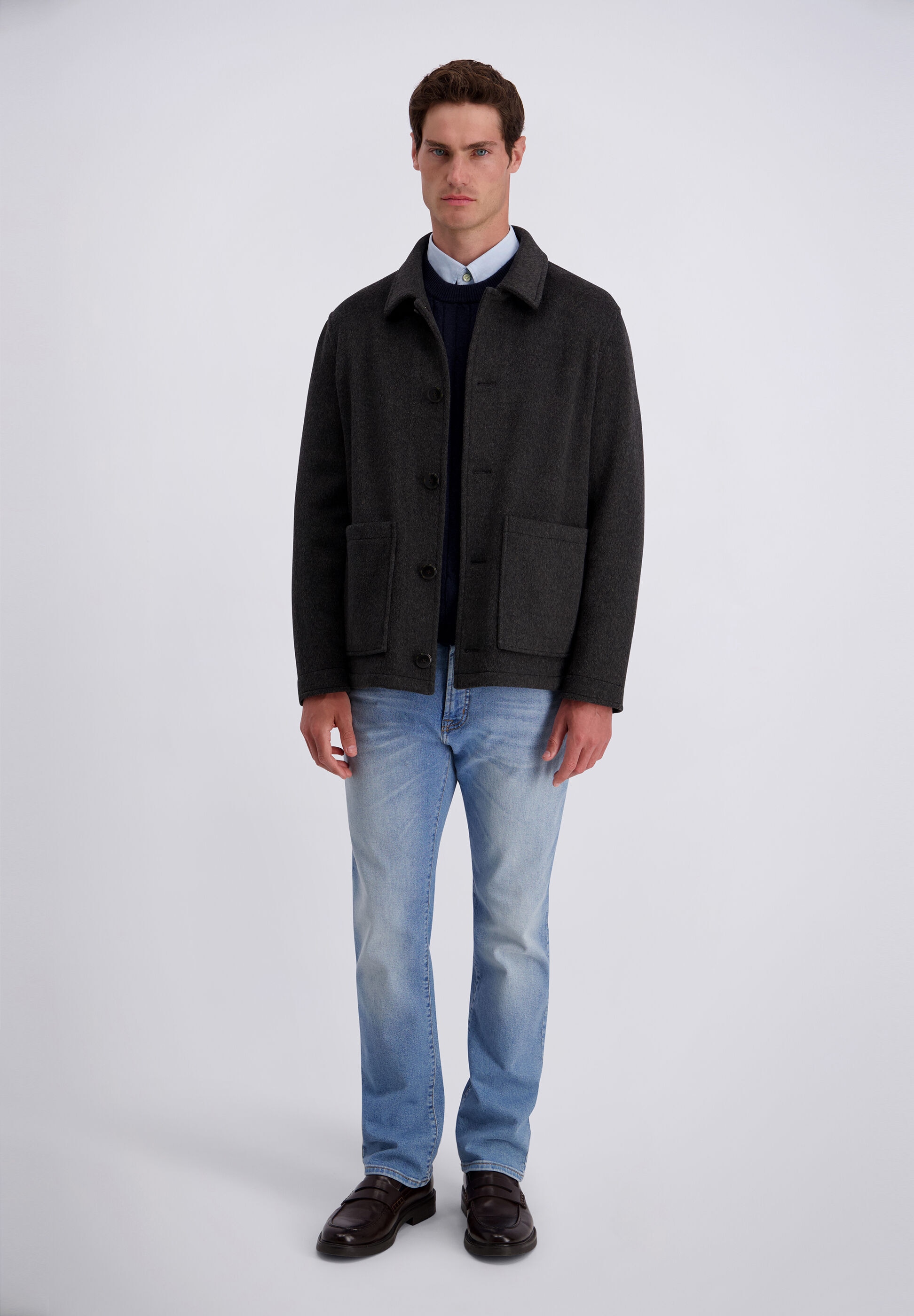 Pierre Cardin Cabanjacke »Pierre Cardin Jacke« ohne Kapuze mit Zwei-Wege-Taschen
