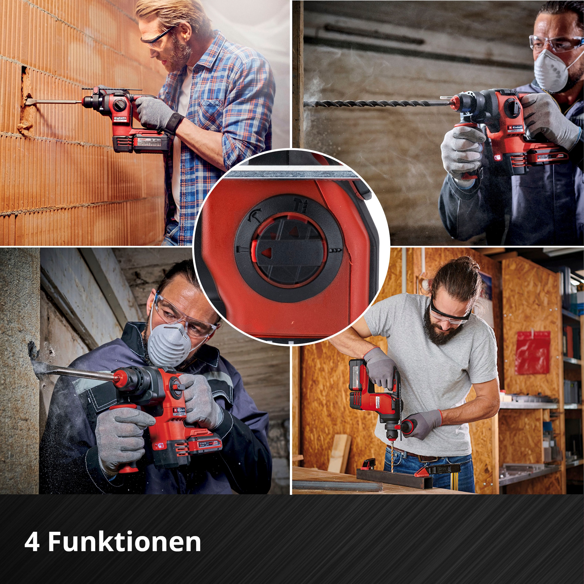 Einhell Akku-Bohrhammer »HEROCCO 18/20« Power X-Change, SDS+, ohne Akku & Ladegerät, inkl. Transportkoffer