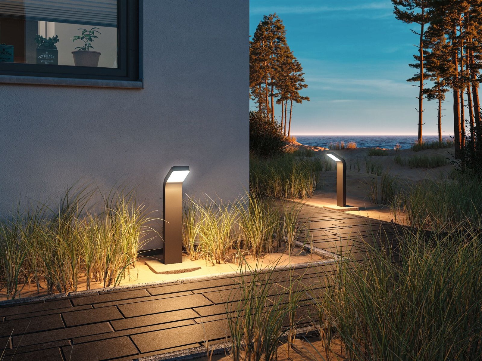 Paulmann LED Pollerleuchte »Kulma IP44 500mm 3000K 7,5W 520lm 230V Anthrazit Aluminium«, 1 flammig, seewasserresistent