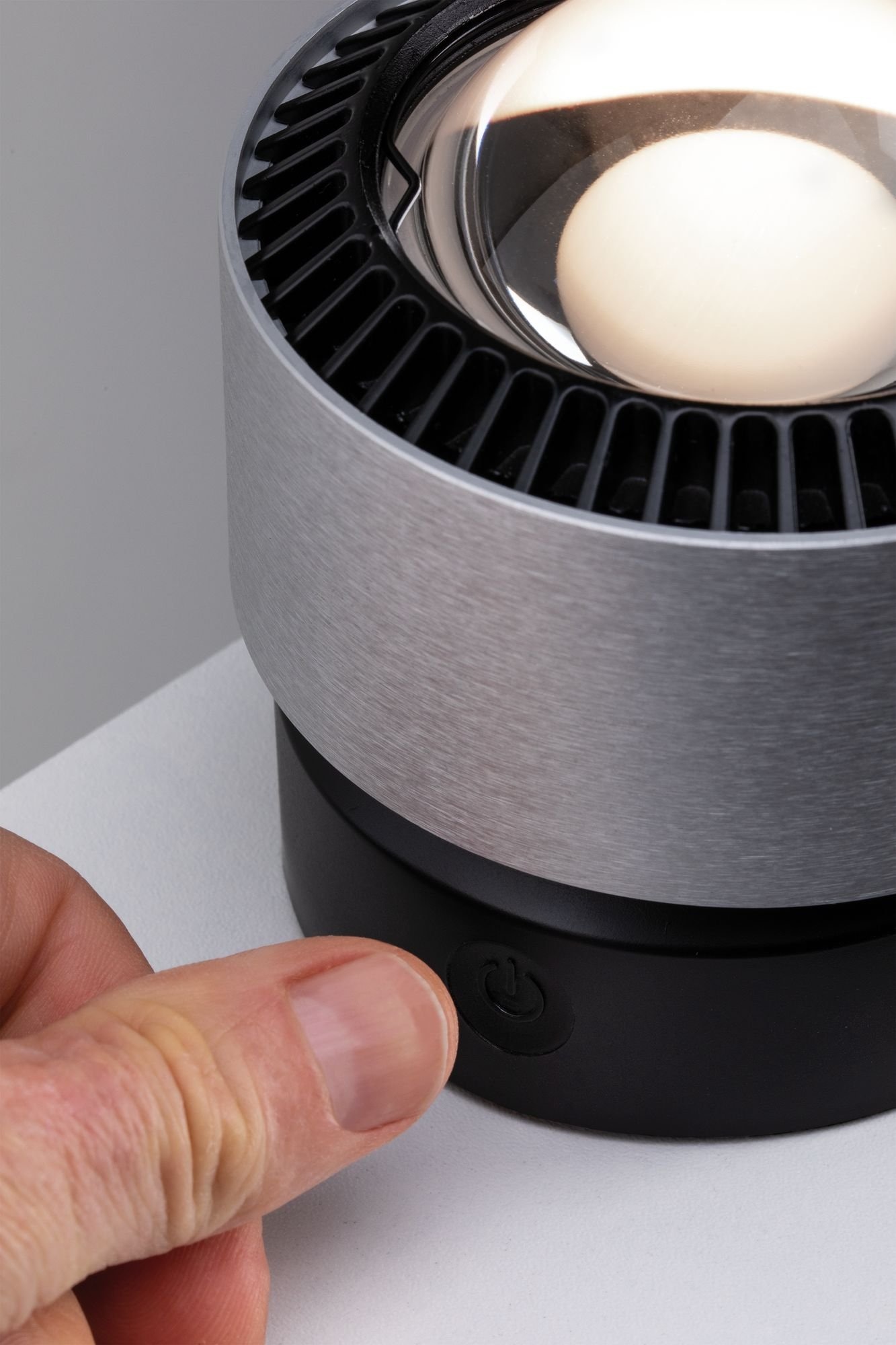 Paulmann LED Tischleuchte »Aldan 1x3,5W Schwarz/Alu gebürstet 230V Aluminium«, 1 flammig, dimmbar