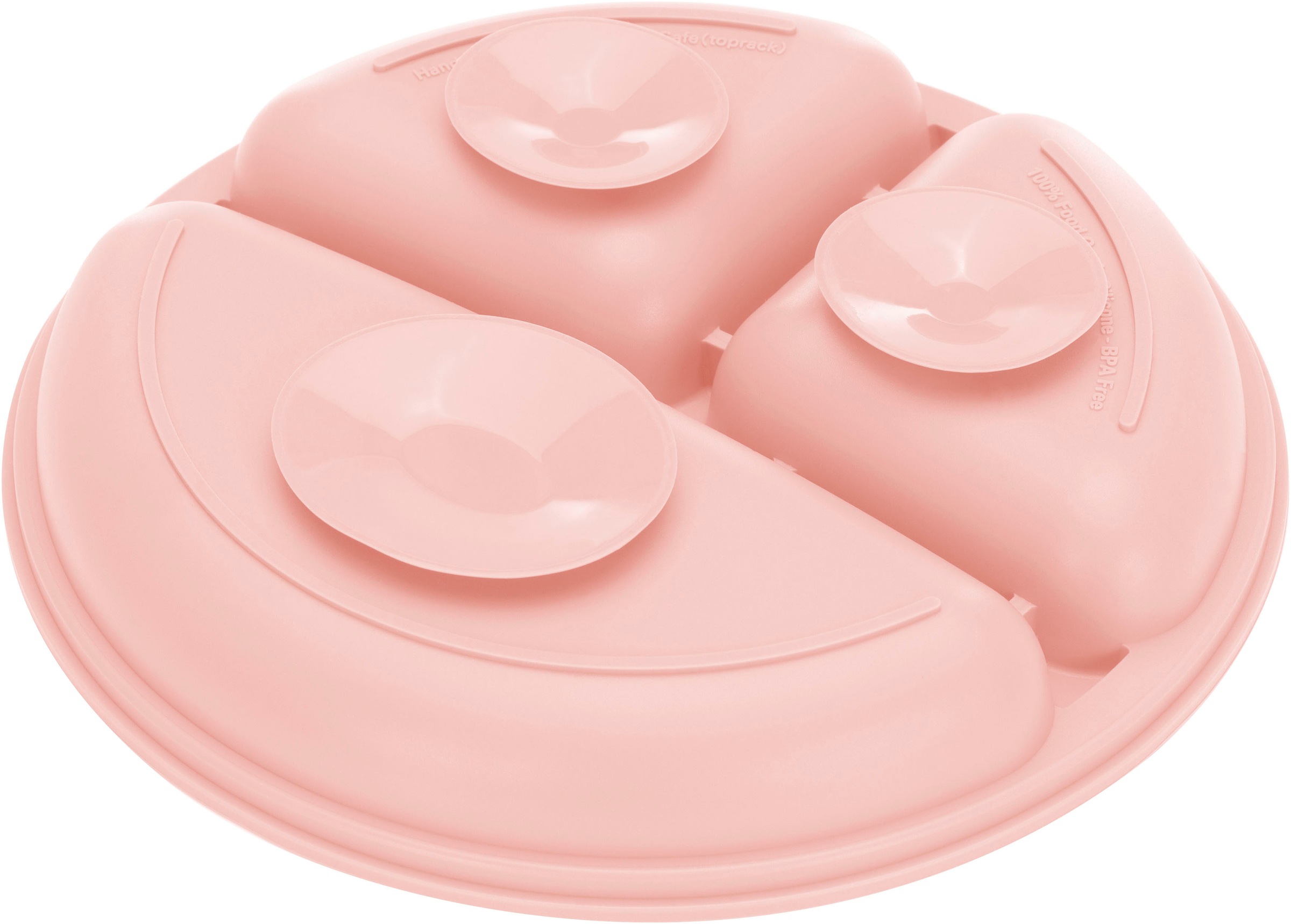 Fillikid Kindergeschirr-Set »Silikonset«, (Set, 4 tlg.), inkluisve Lätzchen