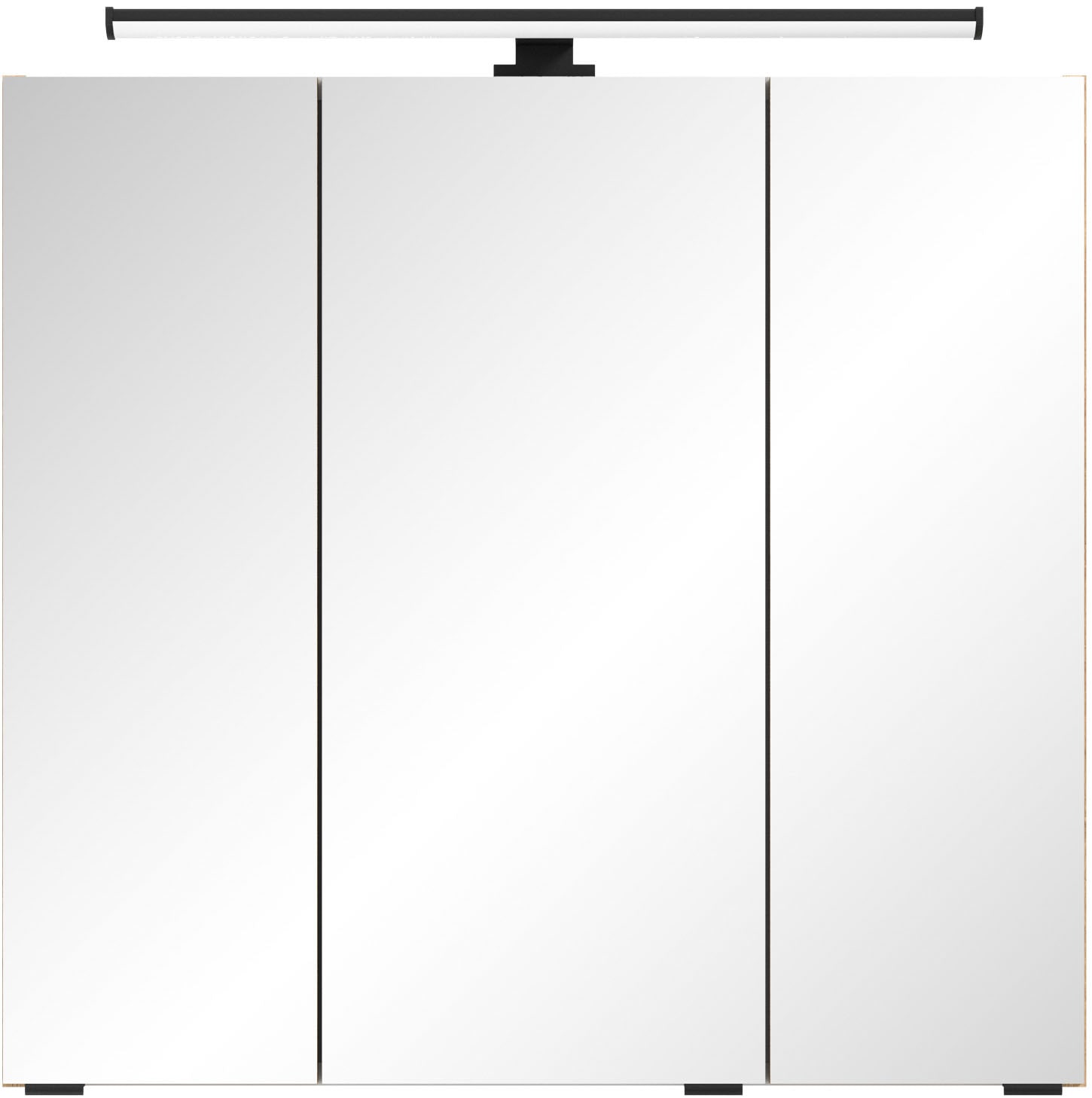 Saphir Spiegelschrank »Quickset 700, 2 Türen, 60cm breit, LED-Aufsatzleuchte«
