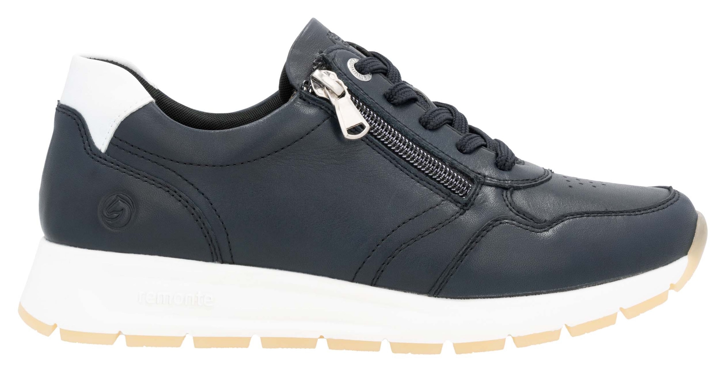 Remonte Keilsneaker, Freizeitschuh, Halbschuh, Schnürschuh mit seitlichem Reißverschluss