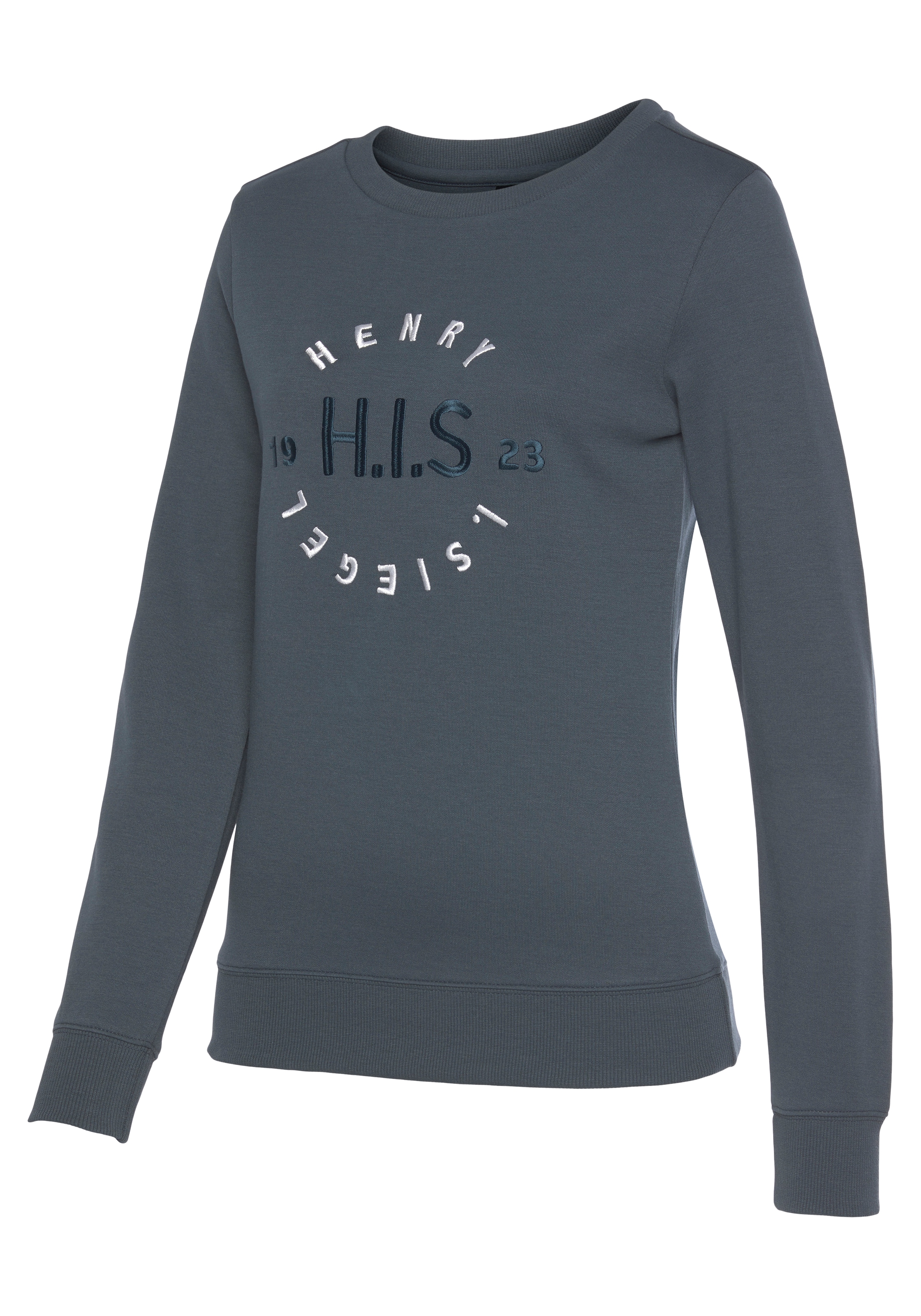 H.I.S Sweatshirt, mit großer Logo Stickerei, Loungeanzug