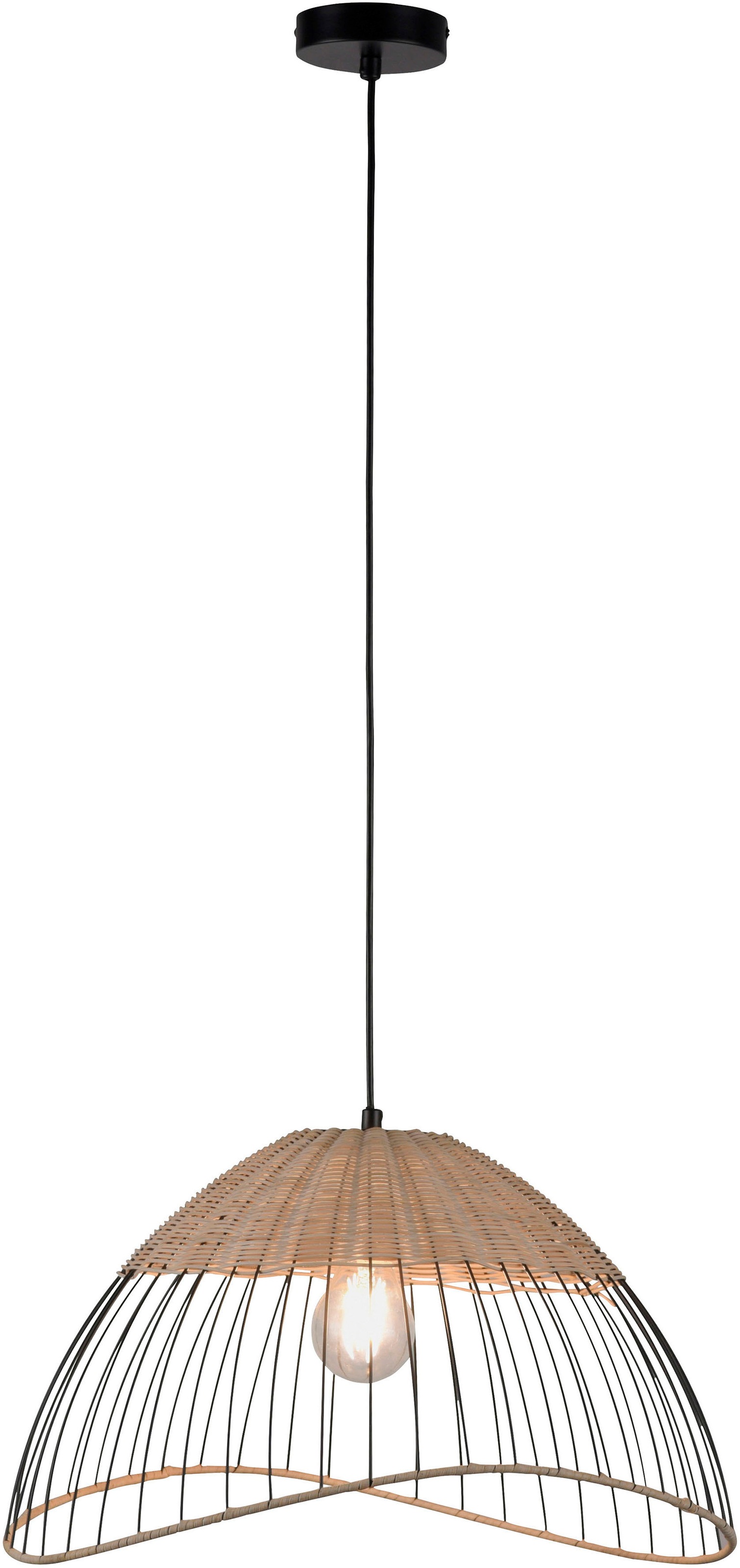 JUST LIGHT Pendelleuchte »KORE«, 1 flammig, Leuchtmittel E27 | ohne Leuchtmittel, ExklusiveE27