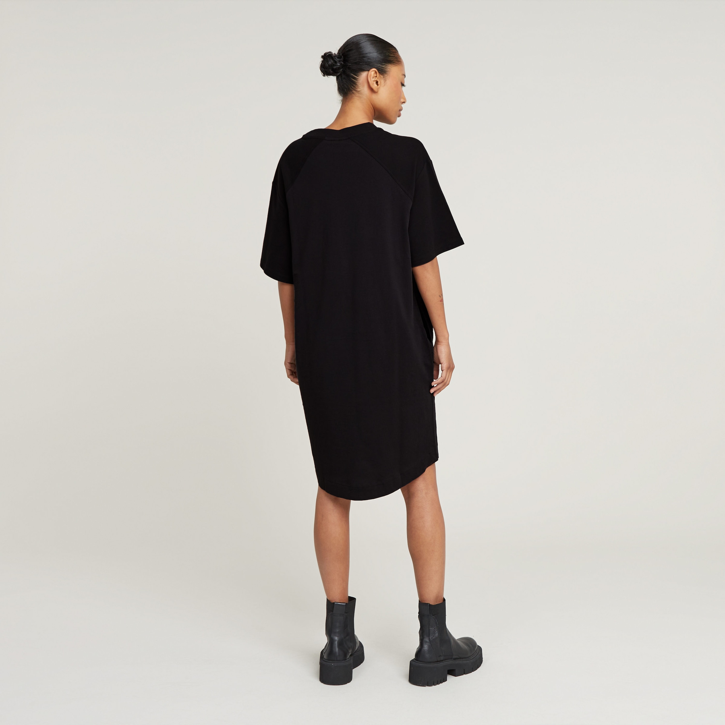 G-STAR Shirtkleid »Saddle sl loose t dress wmn«, mit Logo Stickerei