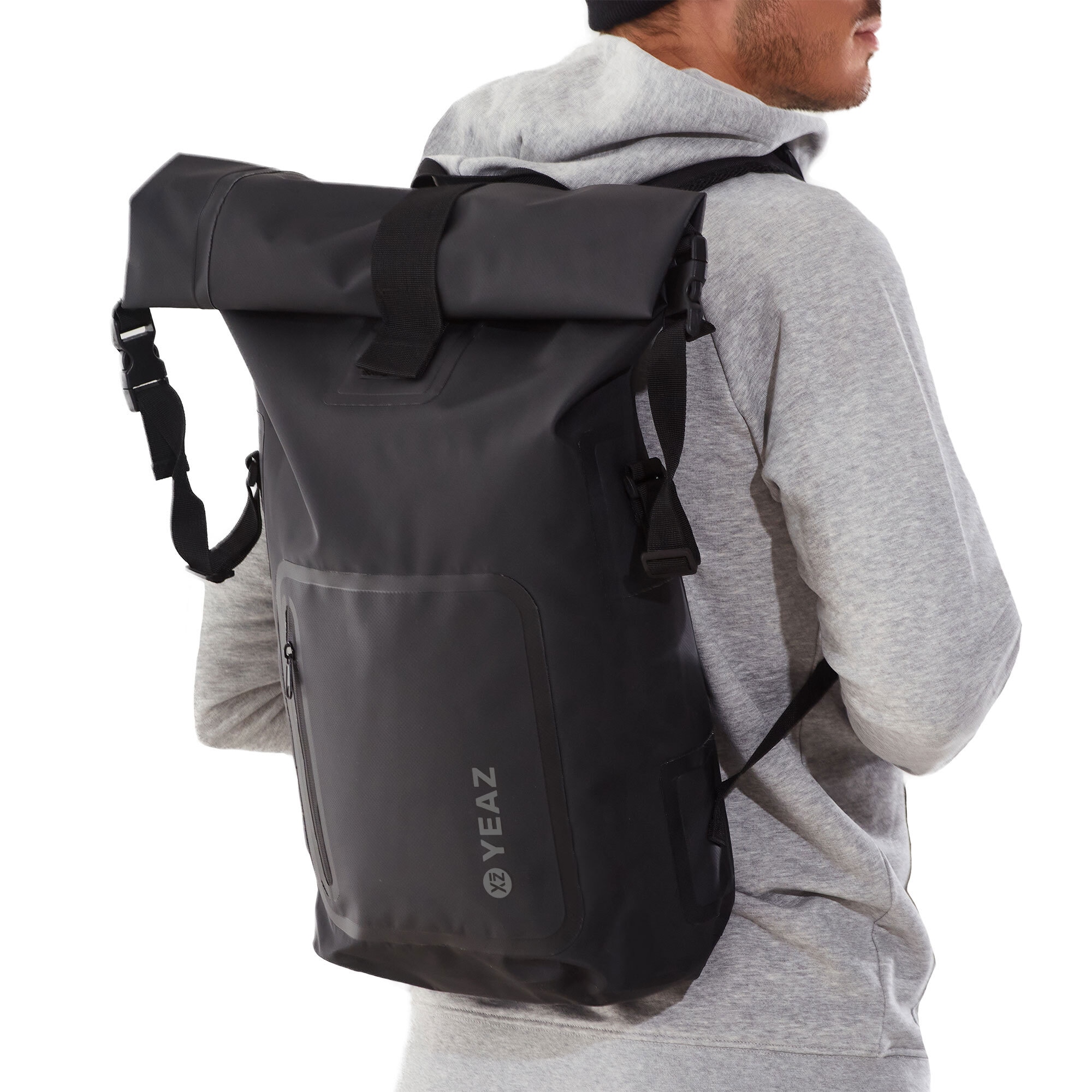 YEAZ Rucksack »Wasserfester Rucksack weißes Logo STOCKHOLM«