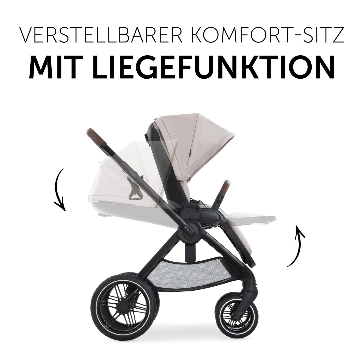 Hauck Kombi-Kinderwagen »Walk N Care Set«, 22 kg, belastbar bis 22 kg