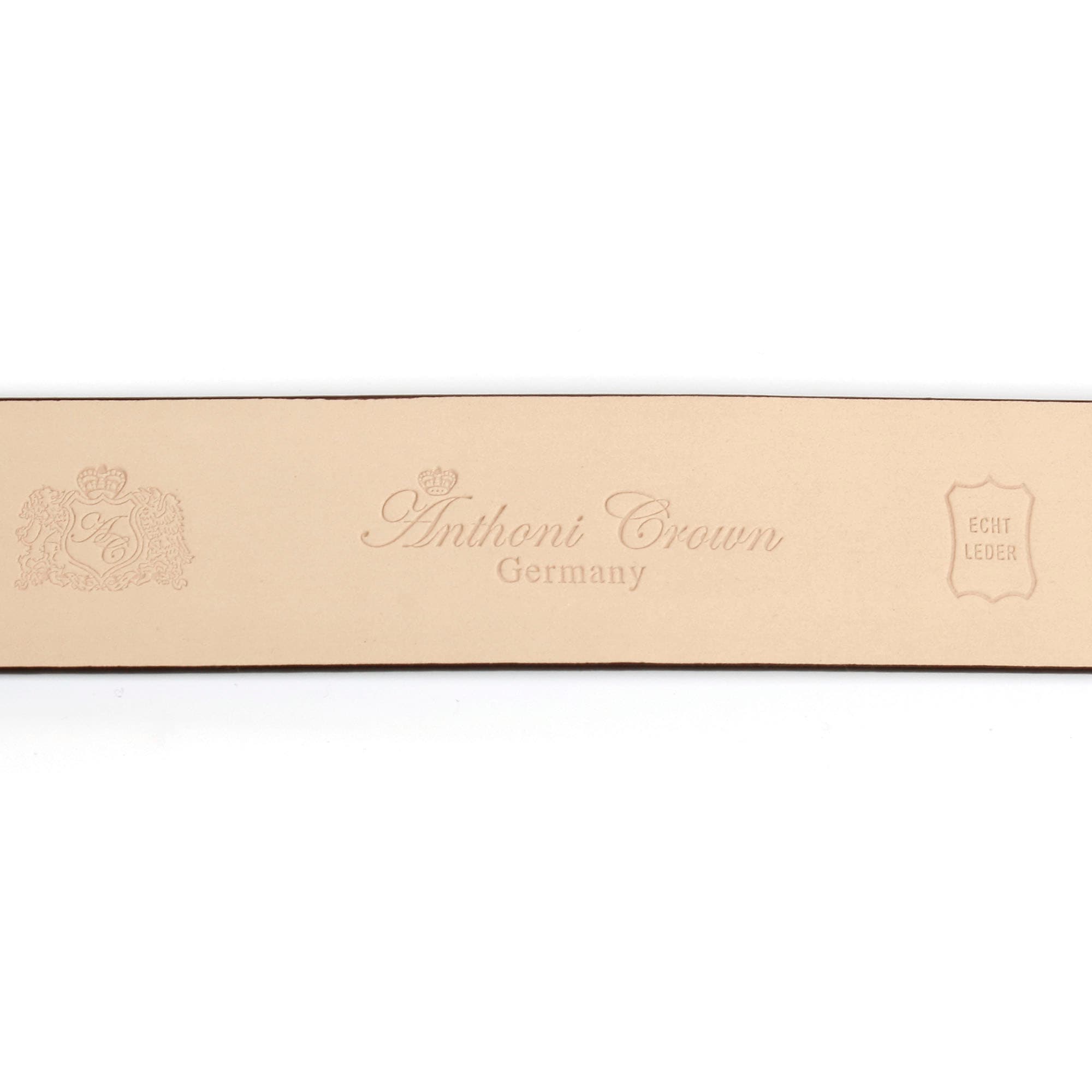 Anthoni Crown Ledergürtel, mit silberfarbener Lilien-Schnalle bei stilisierter online UNIVERSAL