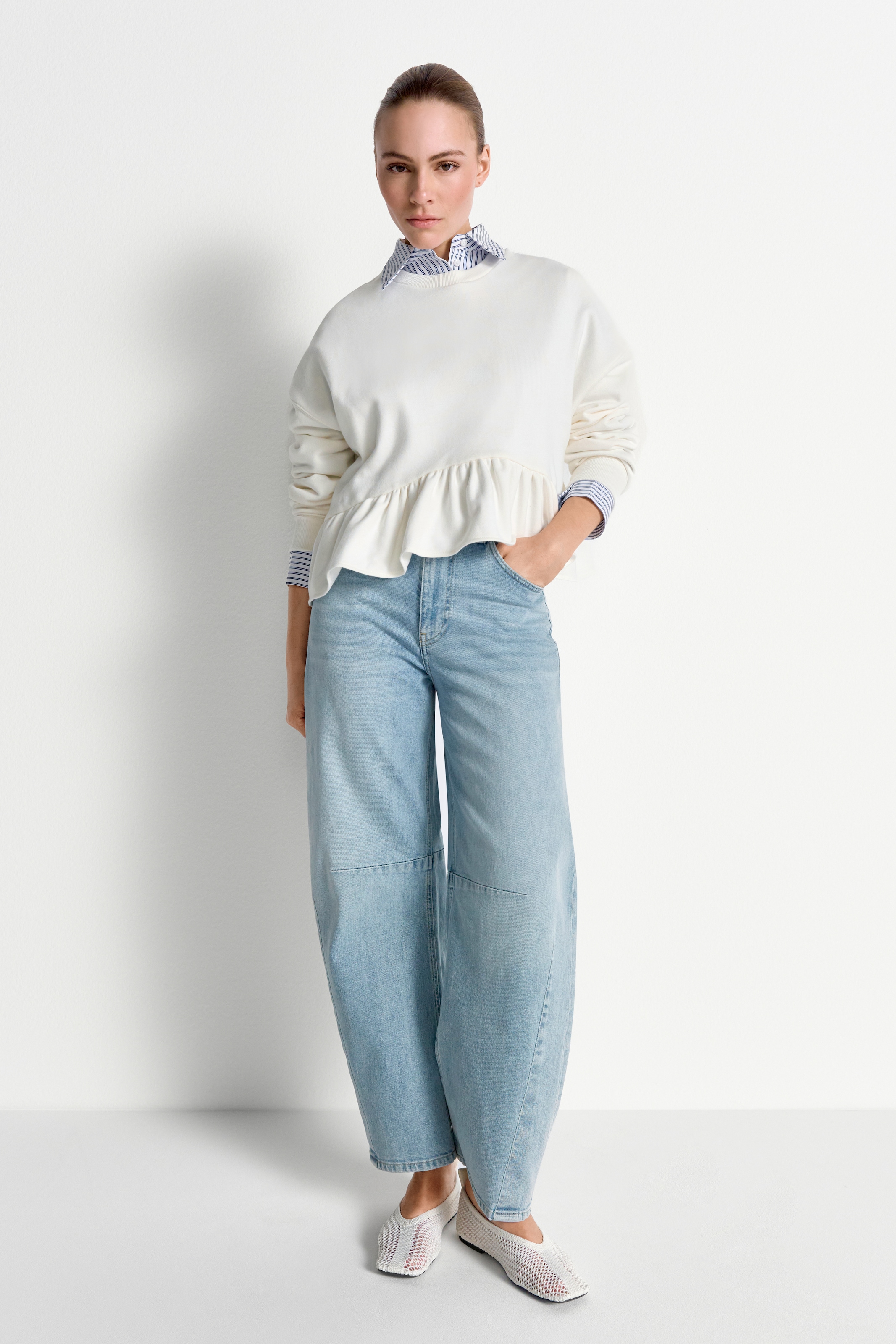 RICHROYAL Sweatshirt , Regular fit mit Volants
