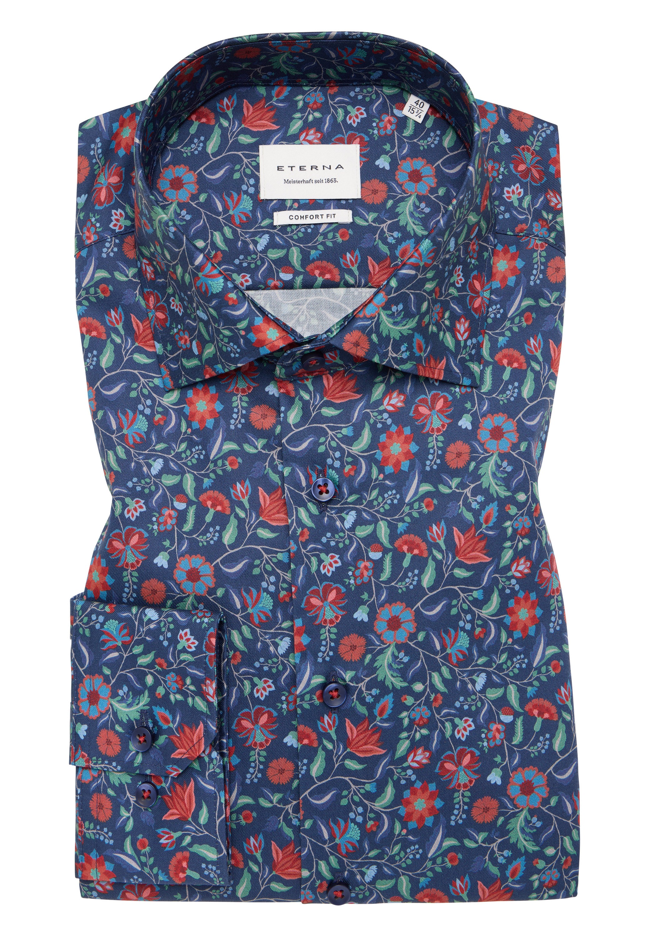 Eterna Langarmhemd »COMFORT FIT«, NON IRON (bügelfrei)