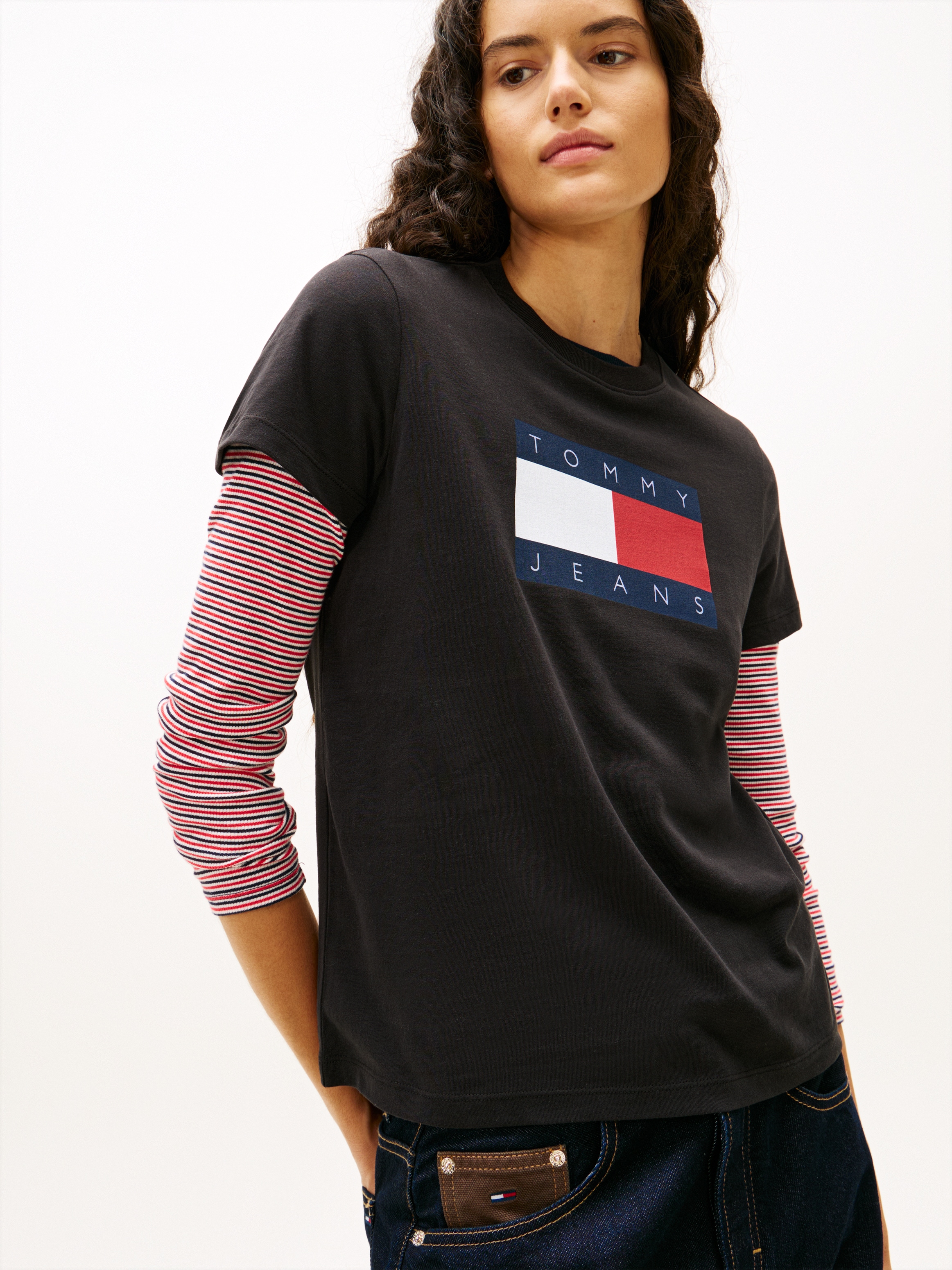 Tommy Jeans Kurzarmshirt »TJW REG TJ FLAG SS TEE«