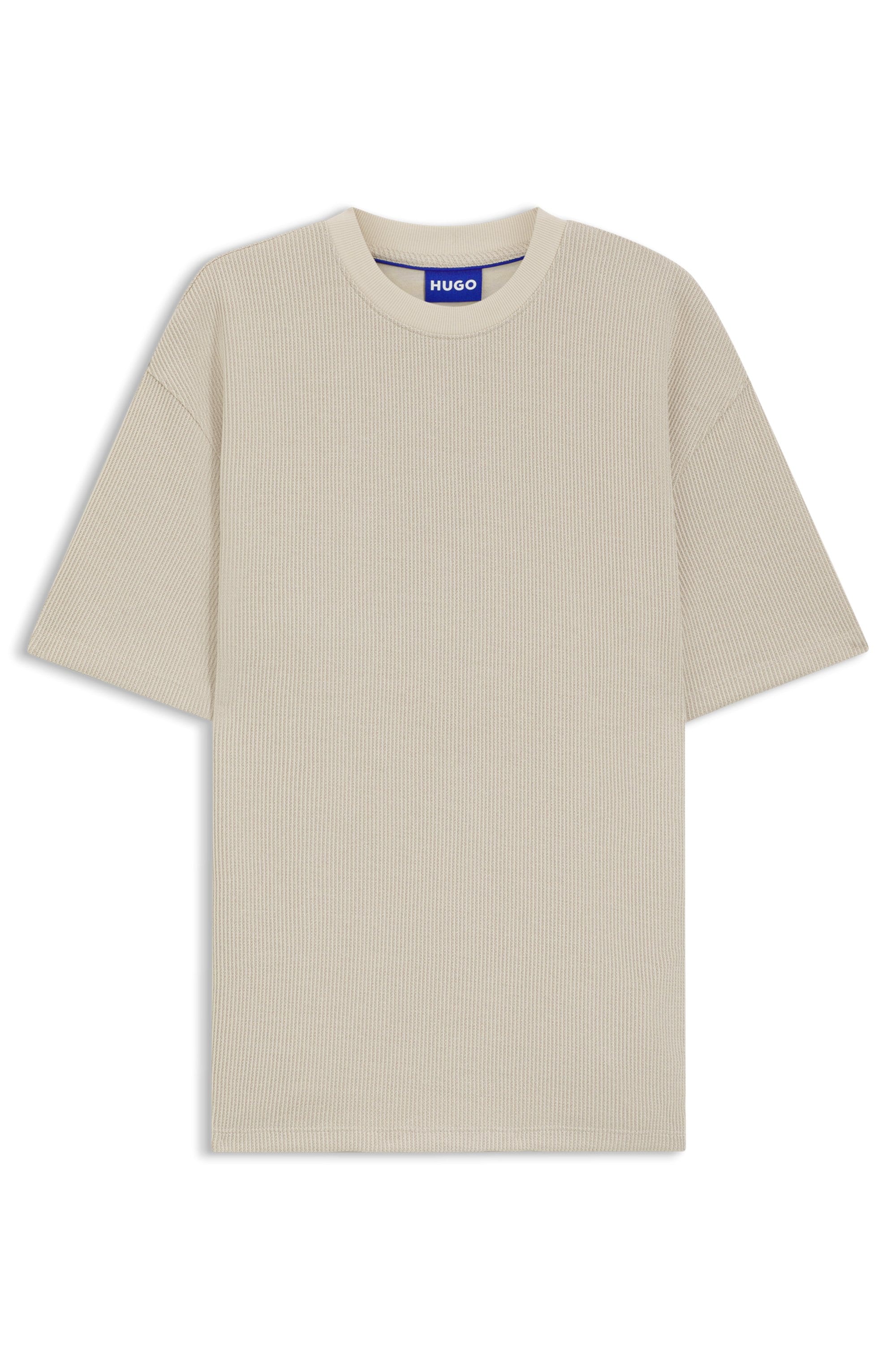 HUGO Blue T-Shirt »Nuwaffle« Rundhalsausschnitt, Regular Fit, dezentes Waffelmuster