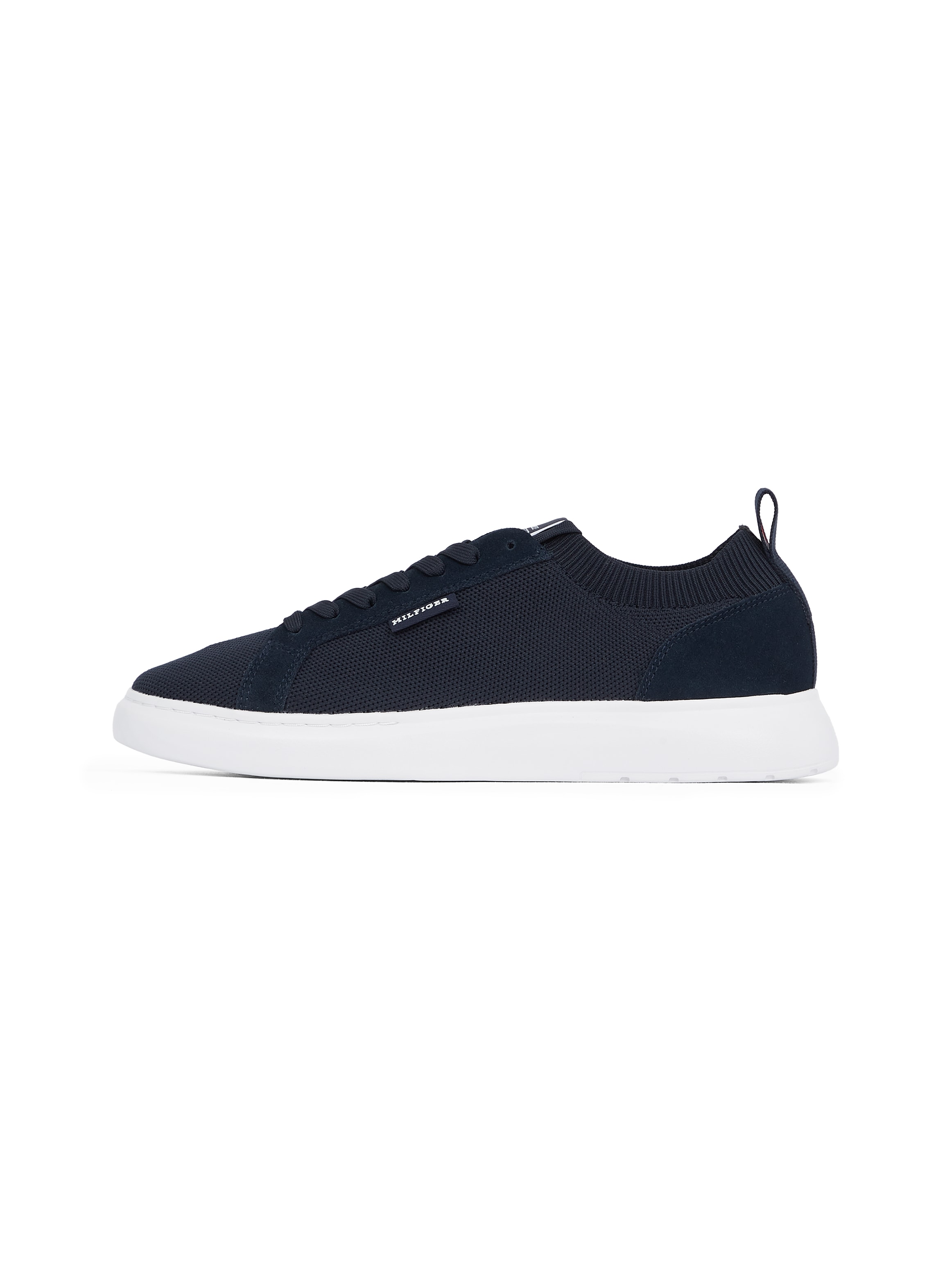 Tommy Hilfiger Sneaker »LIGHT CUPSOLE KNIT SEASONAL«, Freizeitschuh, Halbschuh, Schnürschuh mit Logoschriftzug