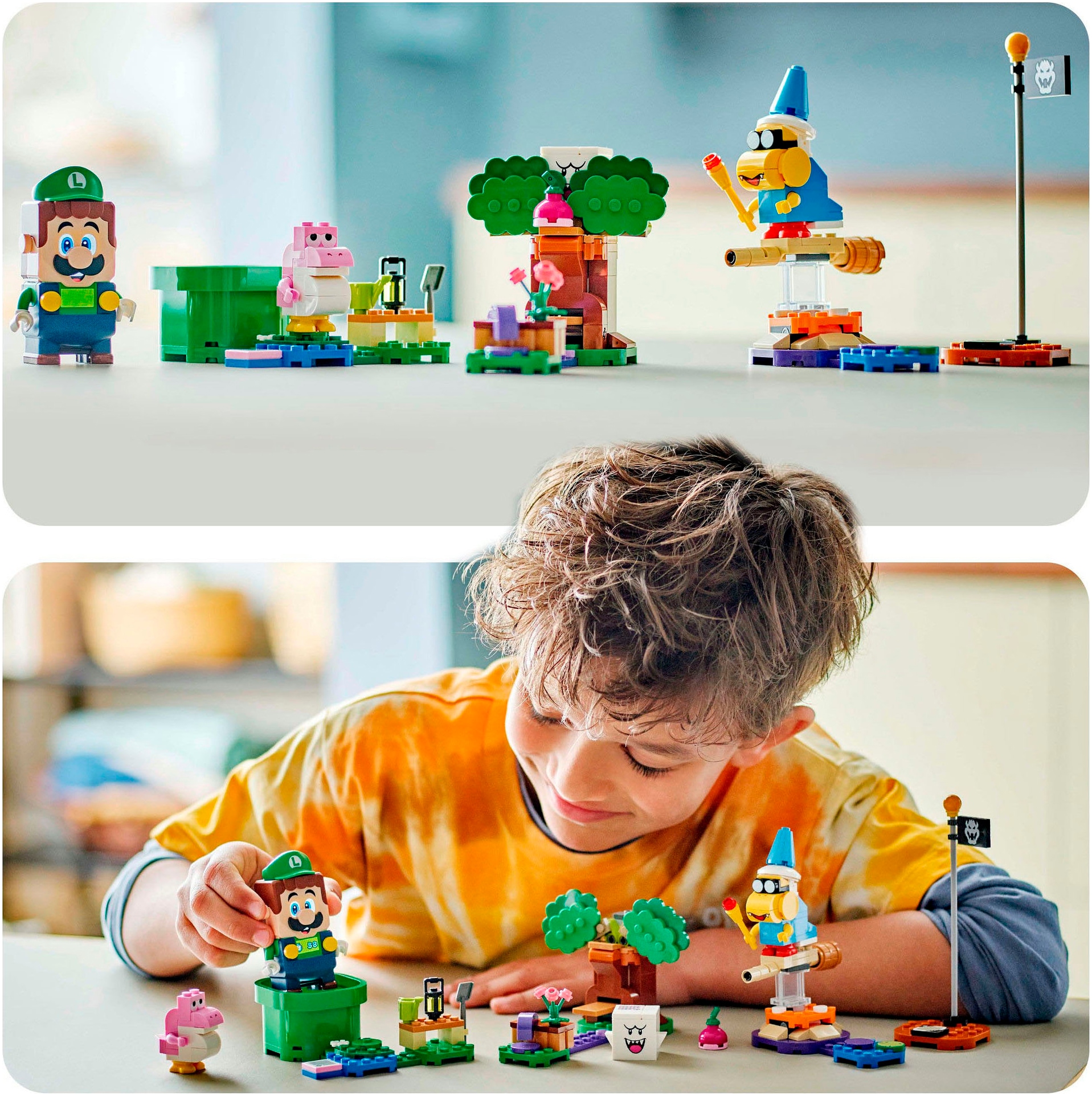 LEGO® Konstruktionsspielsteine »Abenteuer mit dem interaktiven LEGO® Luigi™ (71440), LEGO Super Mario«, (210 St.), Made in Europe