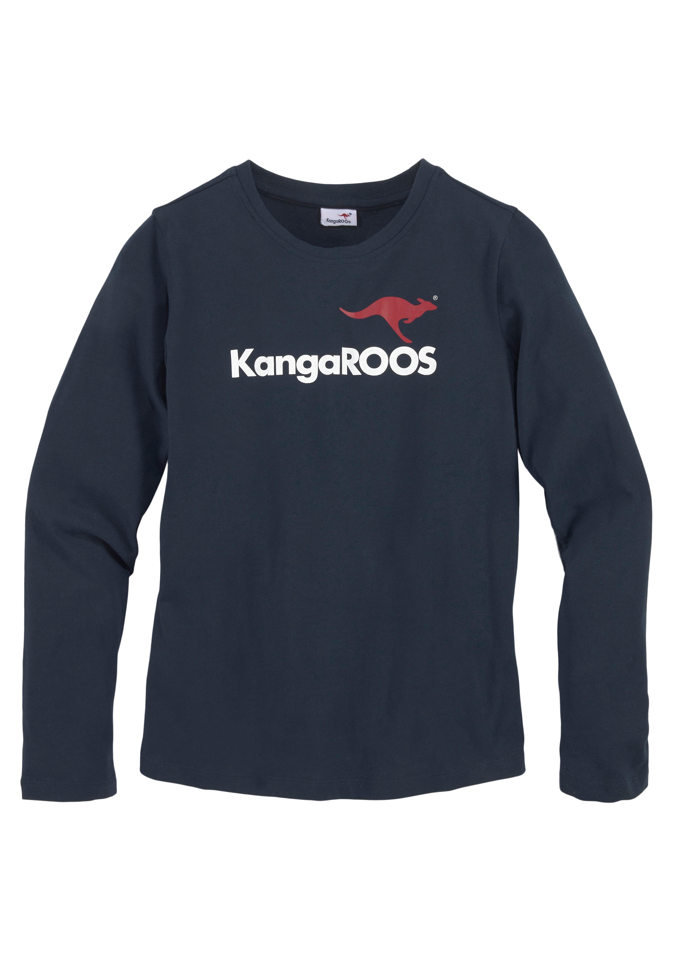 ♕ KangaROOS Langarmshirt bei Logo« »Basic