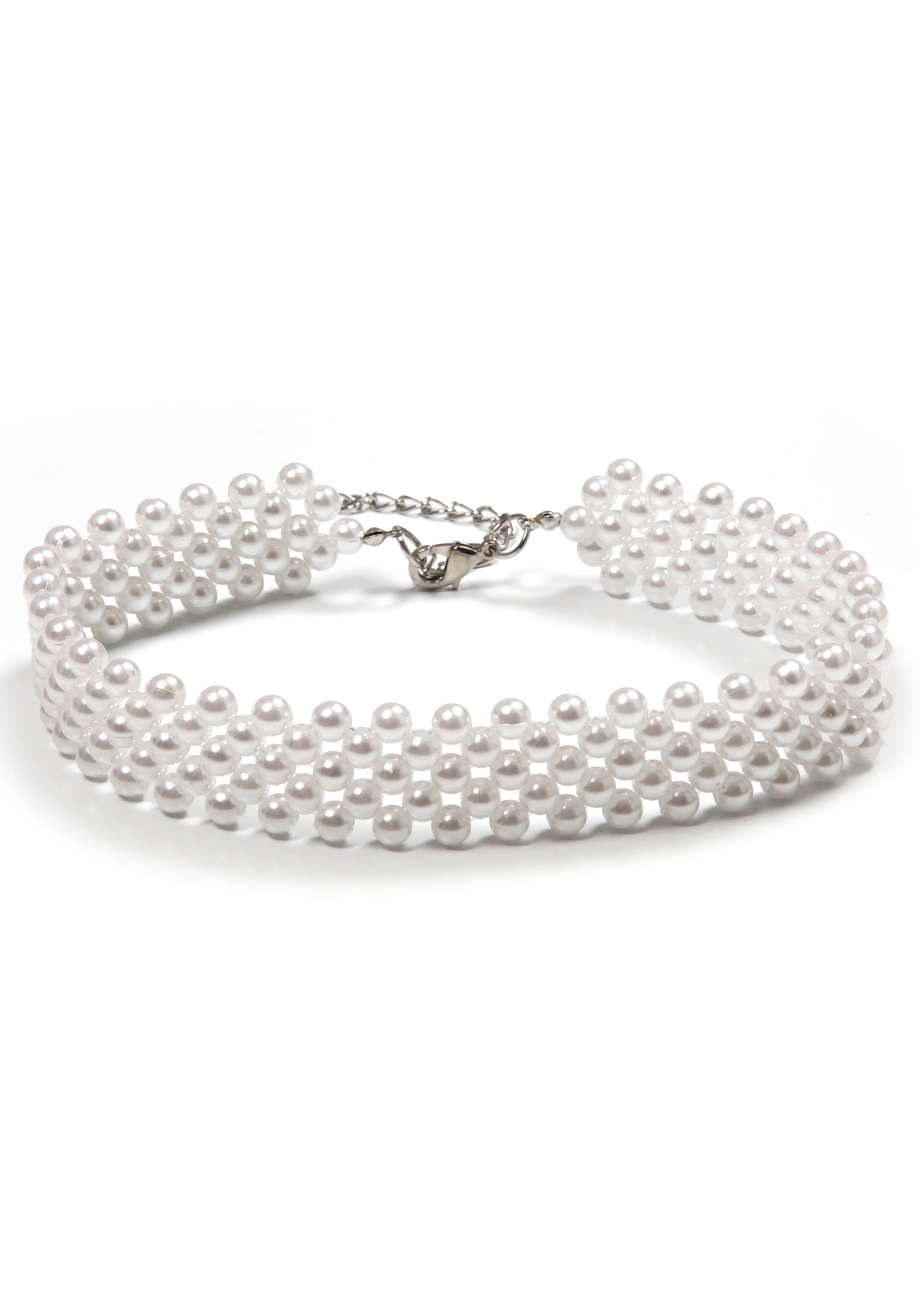 Firetti Perlenkette »Choker im eleganten Look, breites Design«, mit Acrylperle