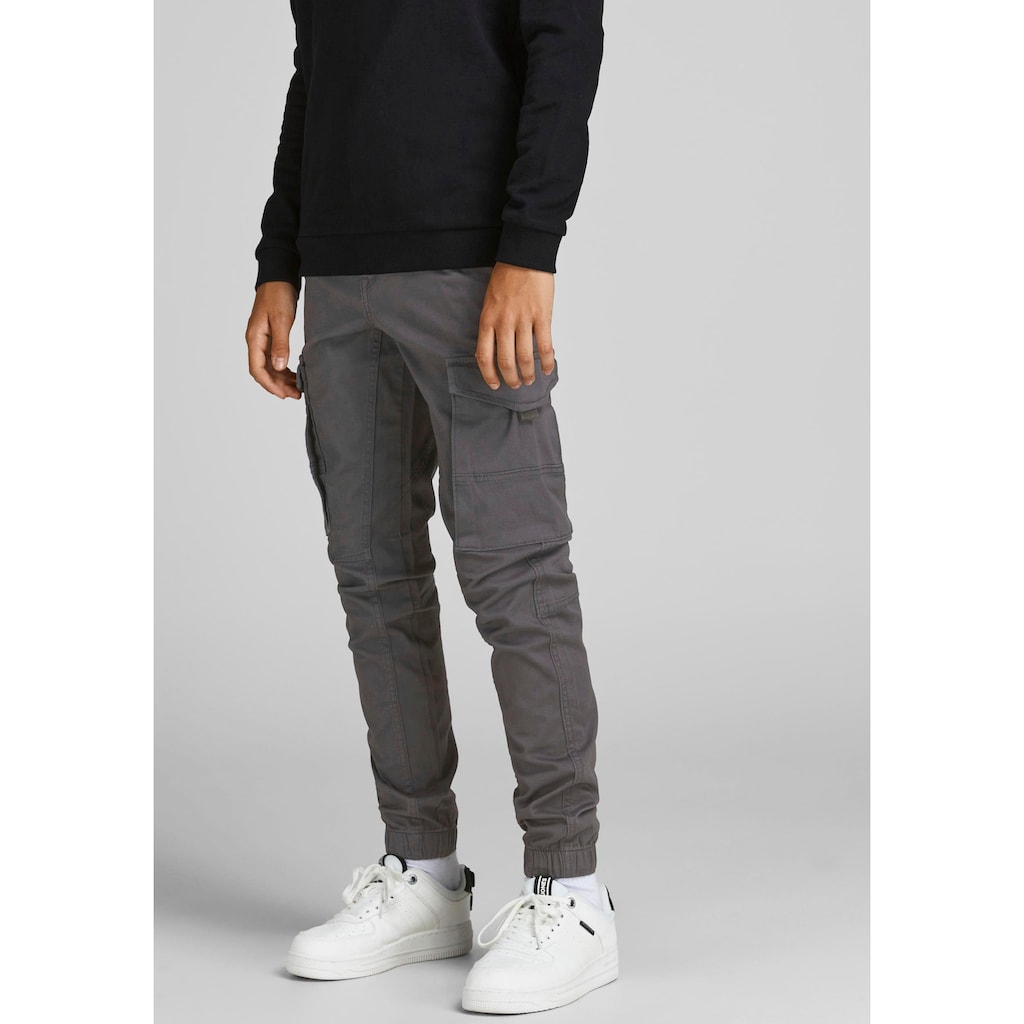 Jack & Jones Junior Cargohose »JPSTPAUL JJFLAKE 542 ASPHALT NOOS JNR«