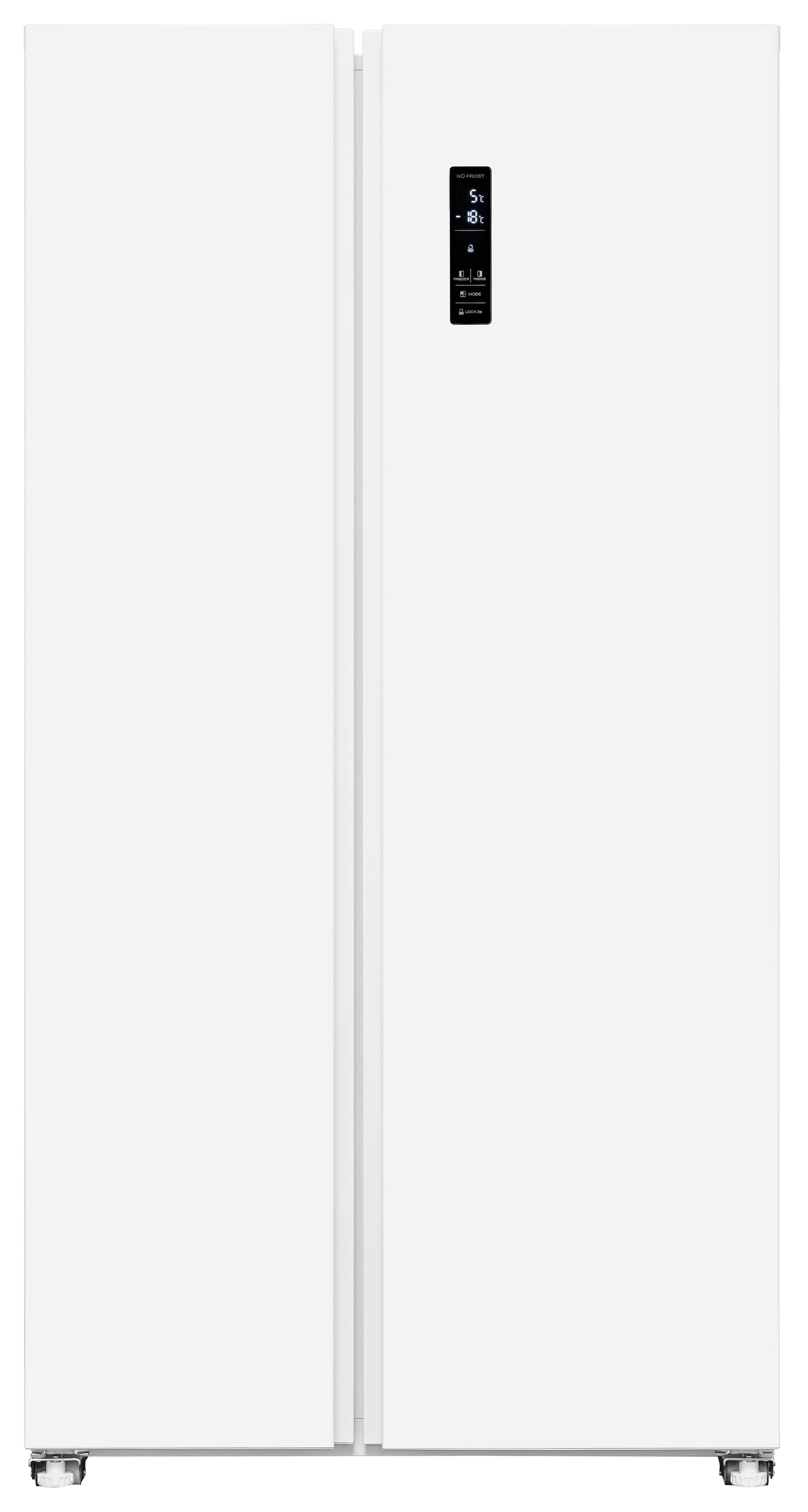 exquisit Side-by-Side »SBS46-040D weiss« 177 cm hoch 91 cm breit