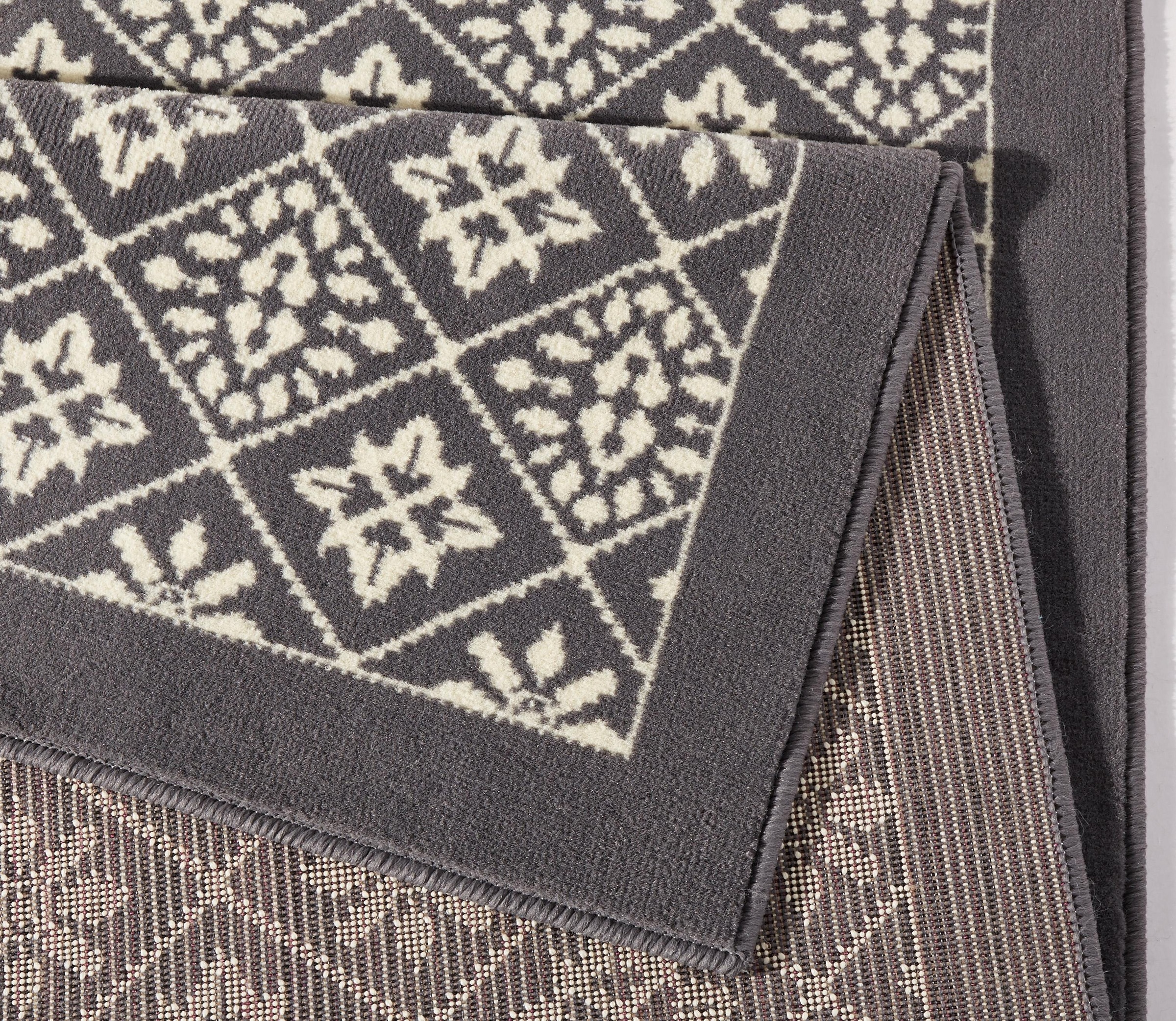 HANSE Home Läufer »Tile«, rechteckig, 9 mm Höhe, Kurzflor, Rauten Fliesen Design, Muster, mit Bordüre, mehrfarbig