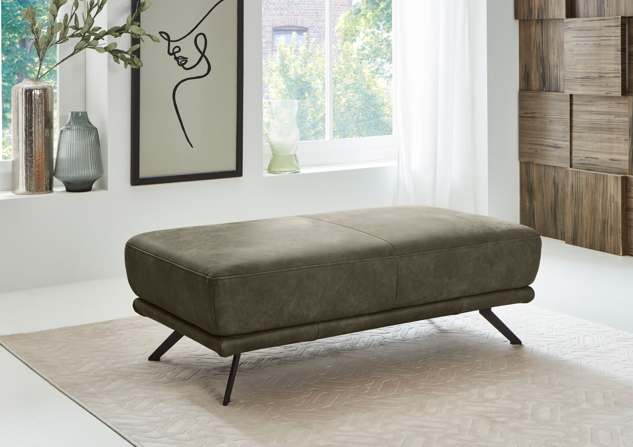 Die PlanBar Hocker »PN-EM22041«, hochwertige Kaltschaumpolsterung, stylische Metallfüße