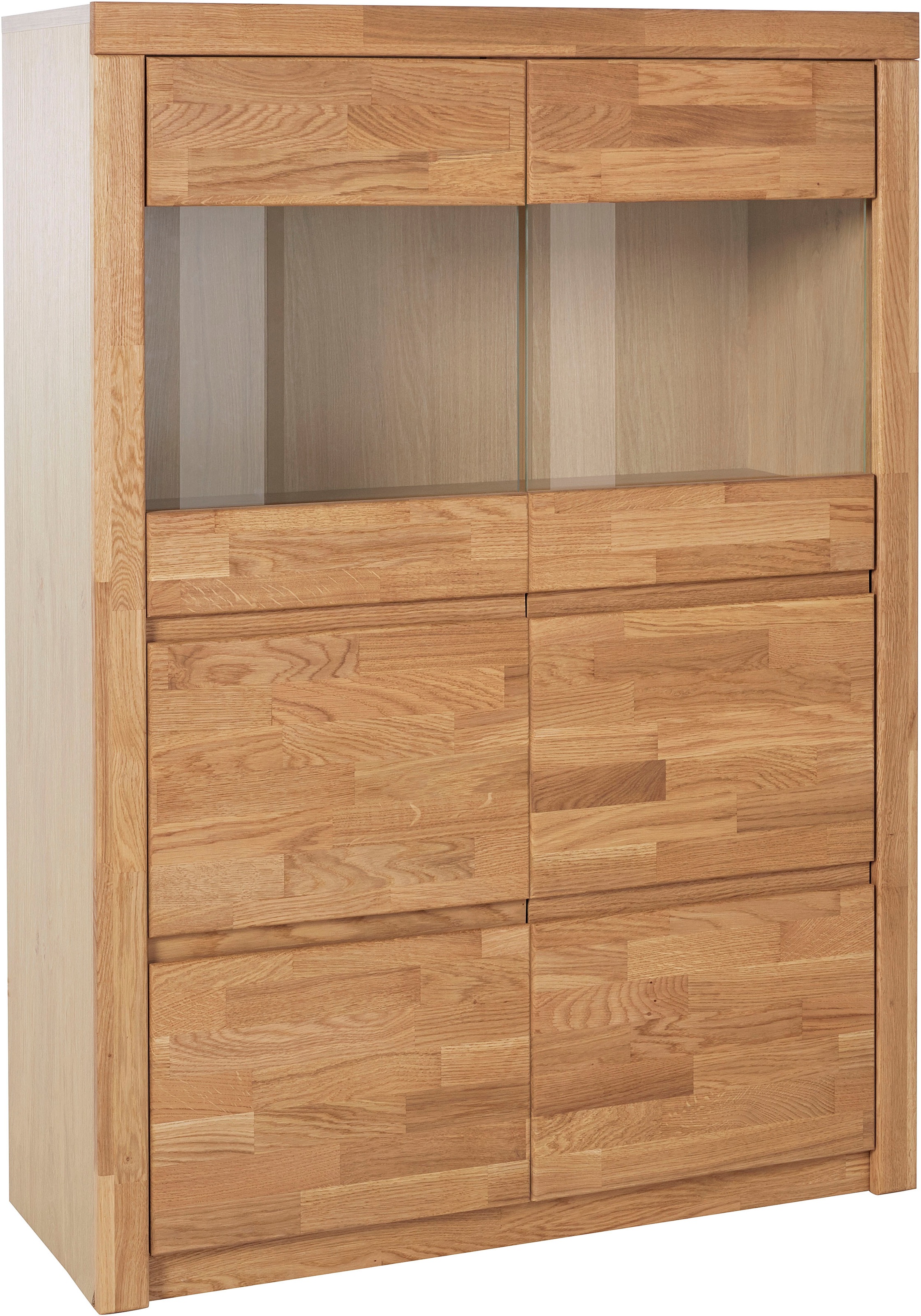Home affaire Highboard »Silkeborg«, schöne grifflose Optik, teilmassiv